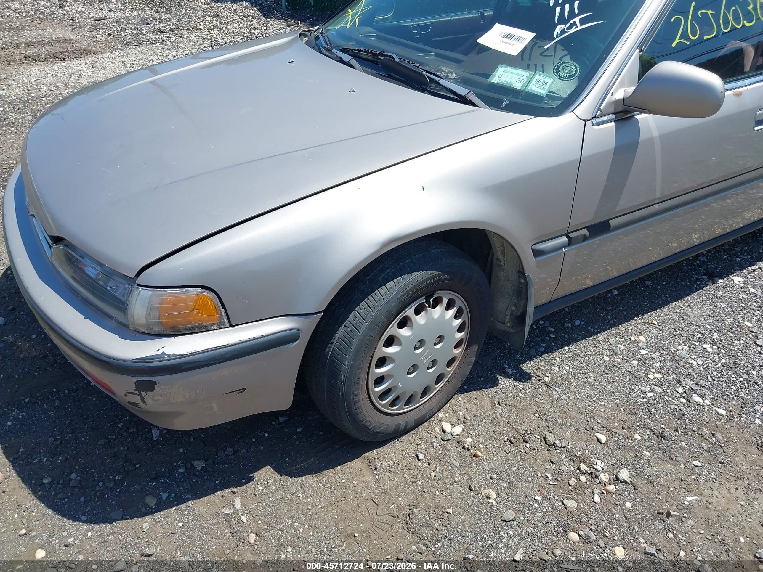 1993 Honda Accord Lx Gray vin: 1HGCB7657PA088411