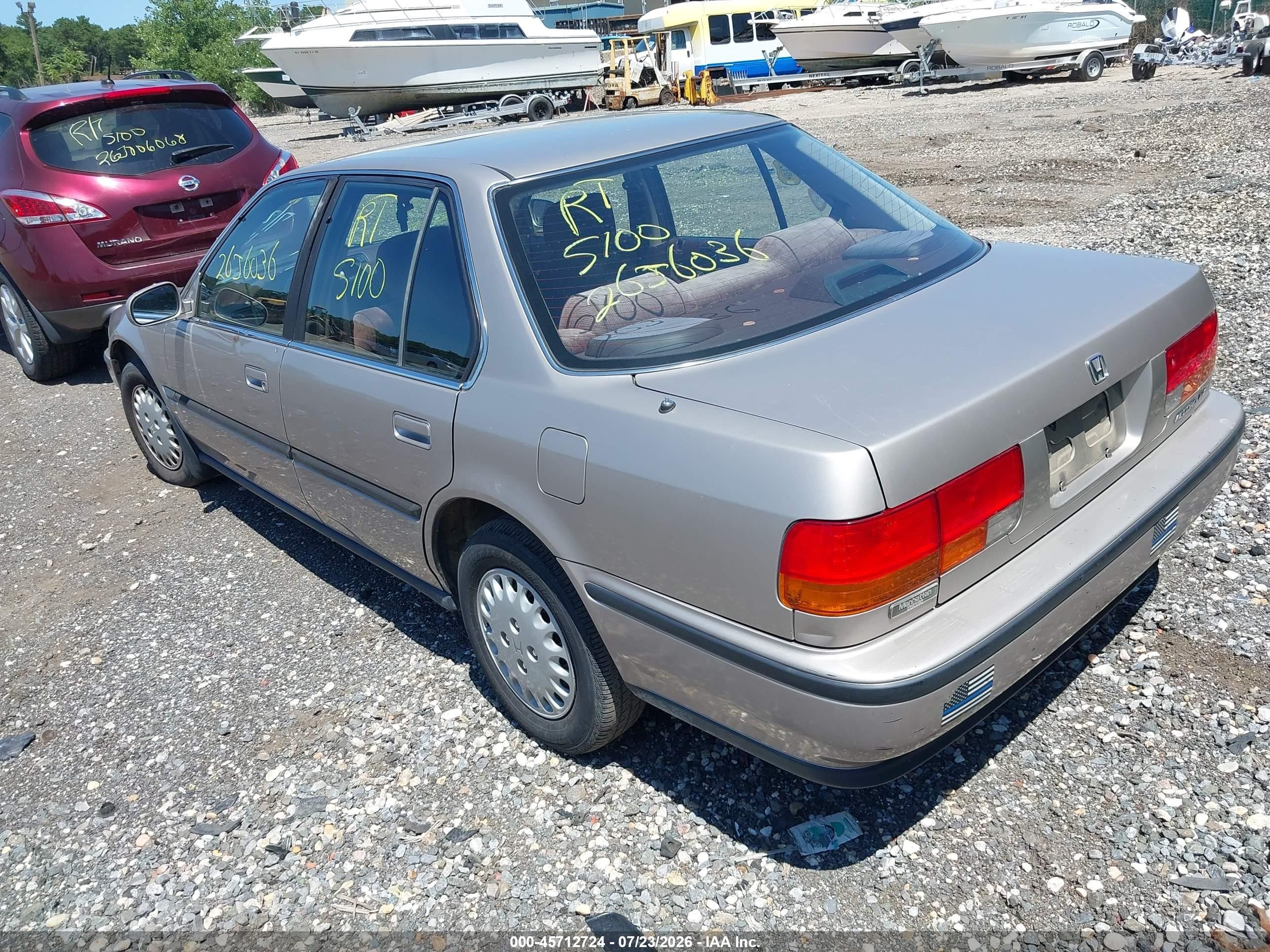 1993 Honda Accord Lx Gray vin: 1HGCB7657PA088411