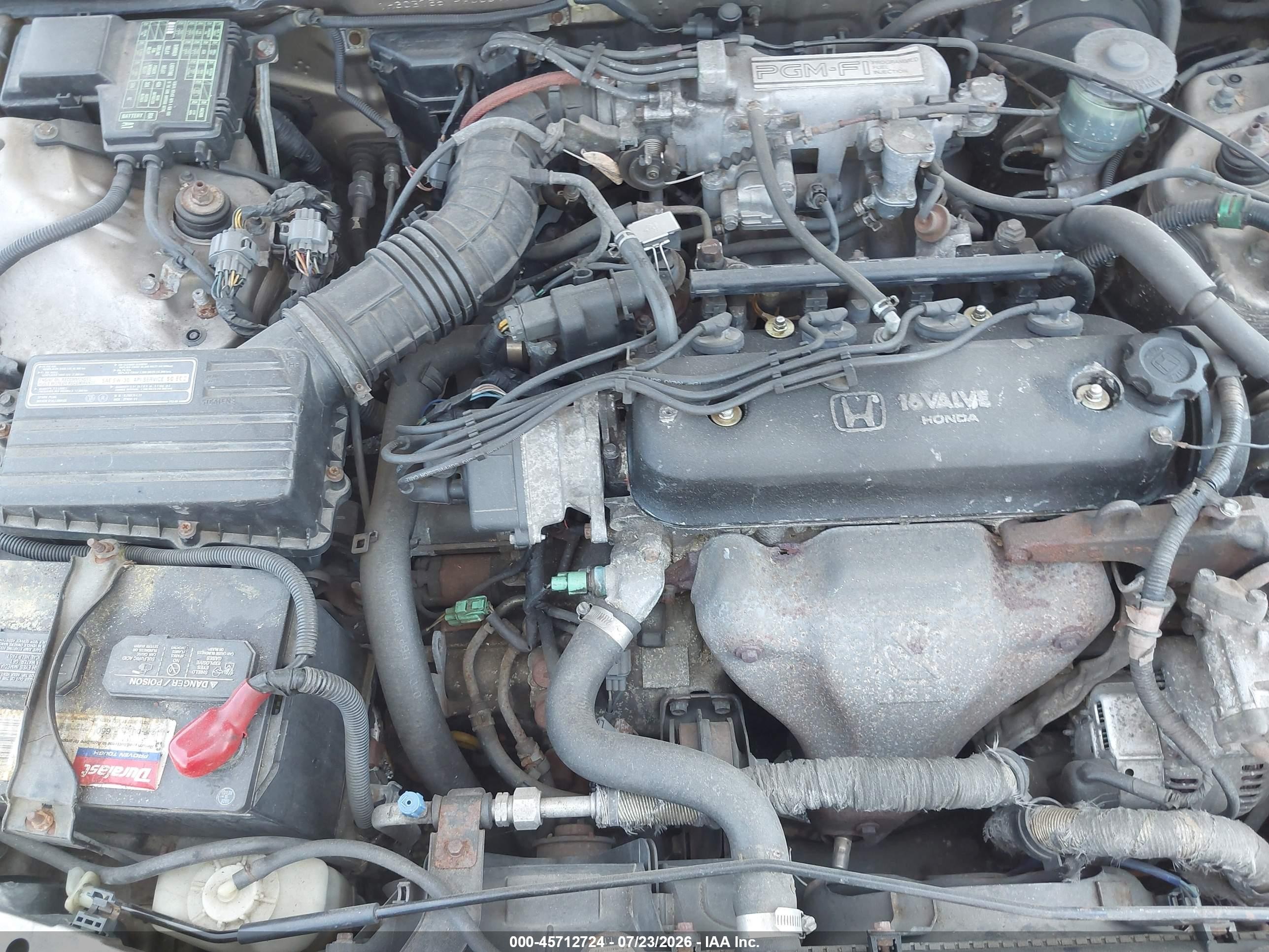 1993 Honda Accord Lx Gray vin: 1HGCB7657PA088411