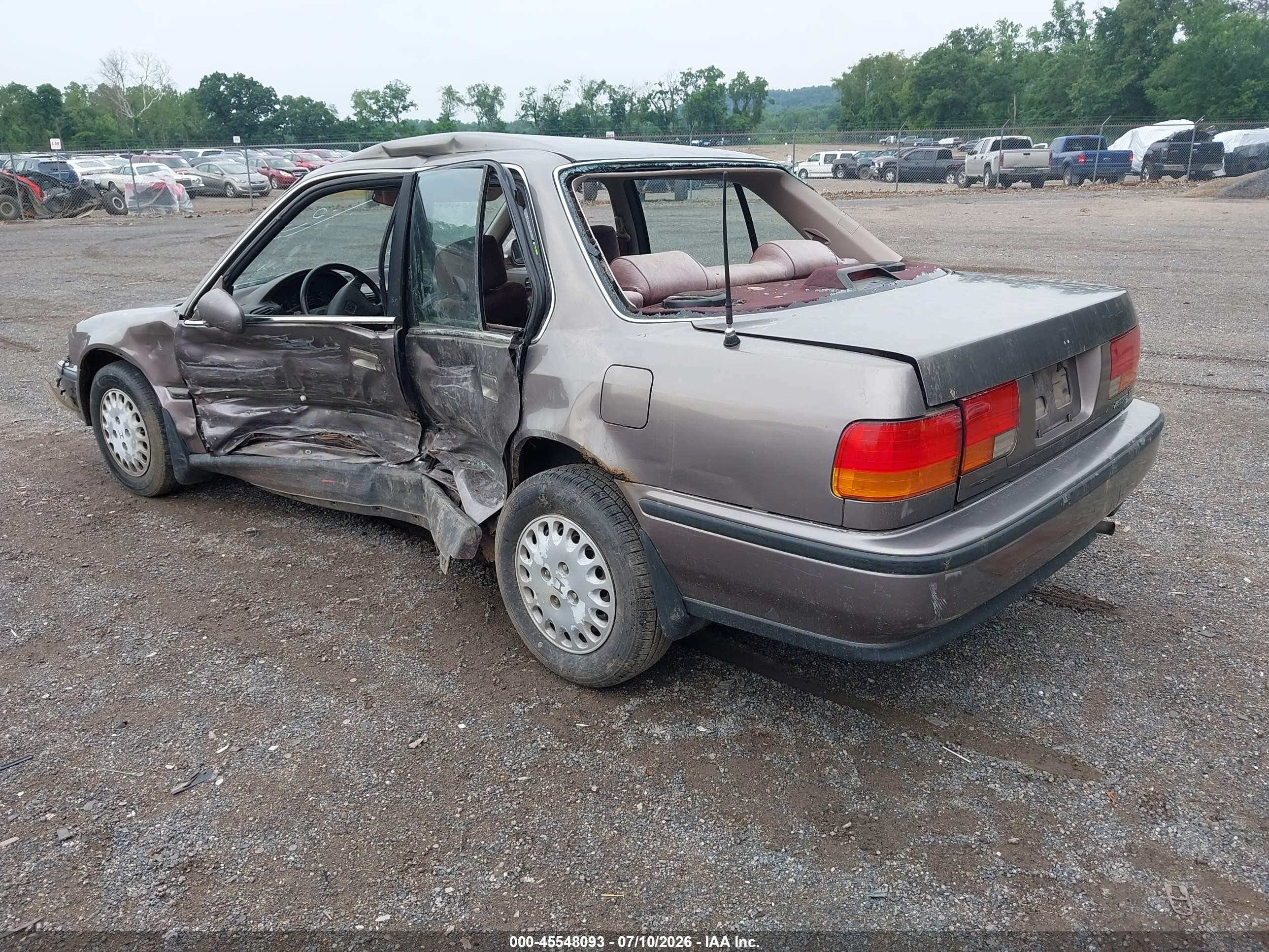 1992 Honda Accord Lx Gray vin: 1HGCB765XNL003725