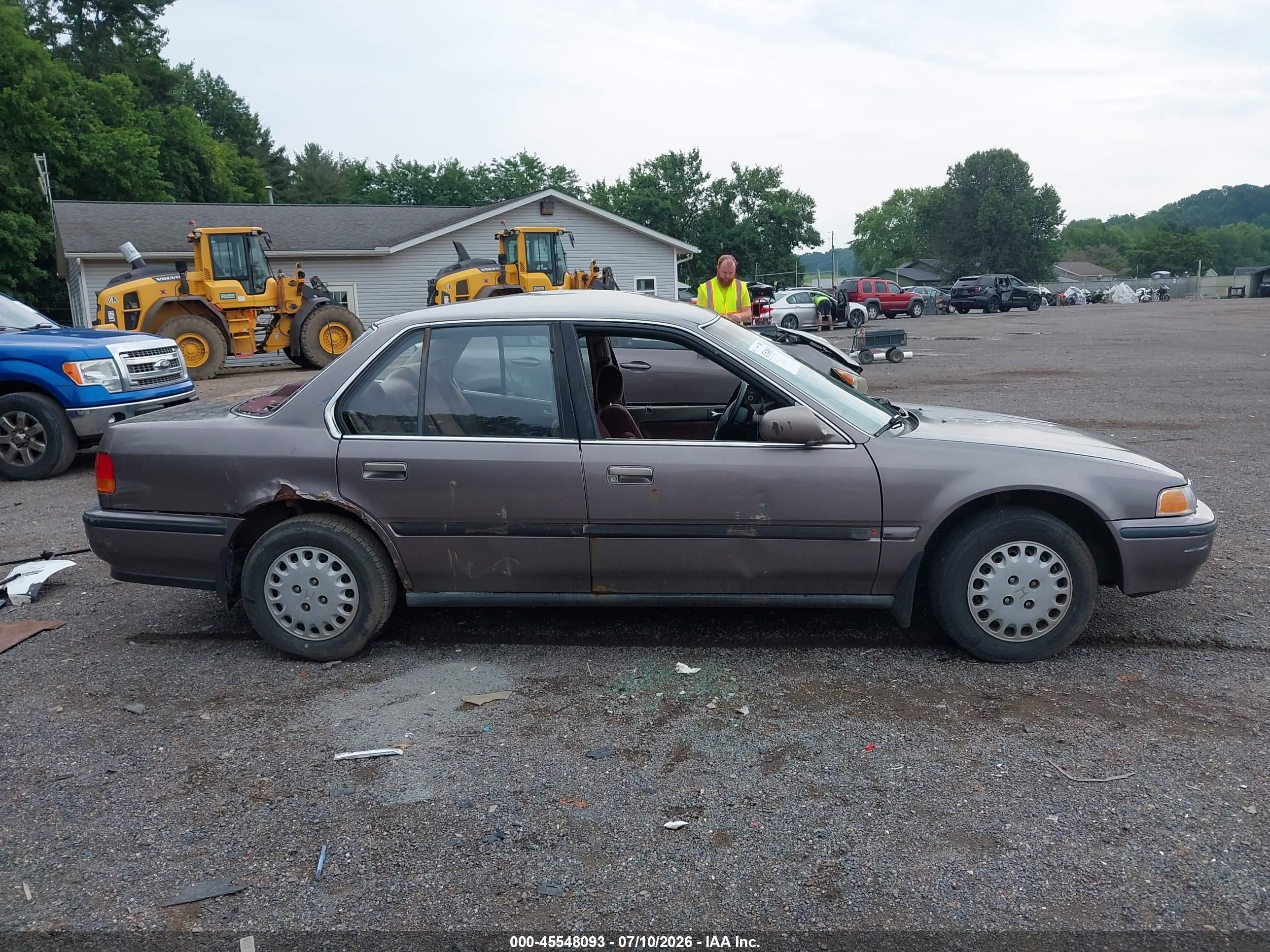1992 Honda Accord Lx Gray vin: 1HGCB765XNL003725