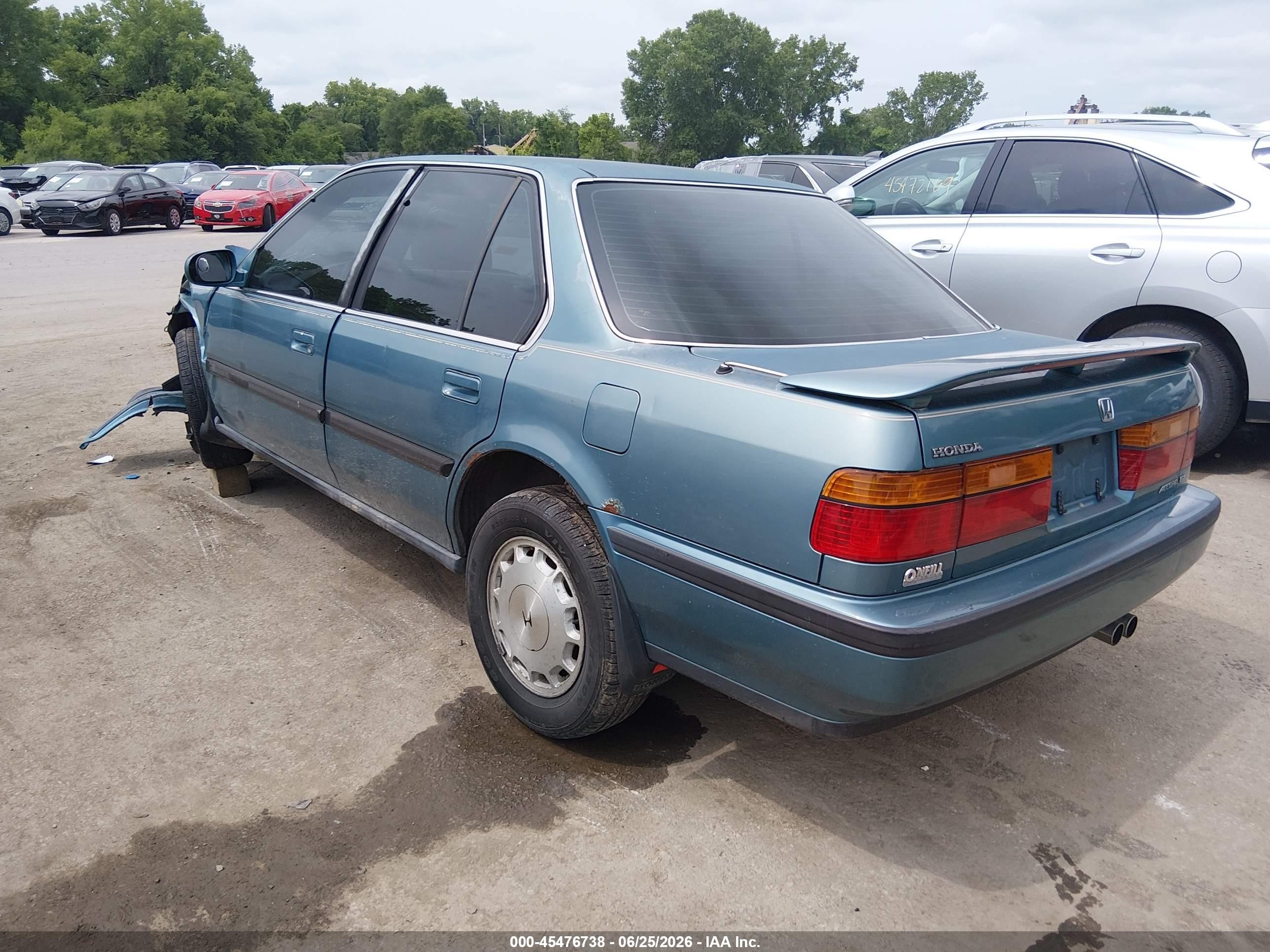 1991 Honda Accord Ex/ex-r Teal vin: 1HGCB7660MA055139