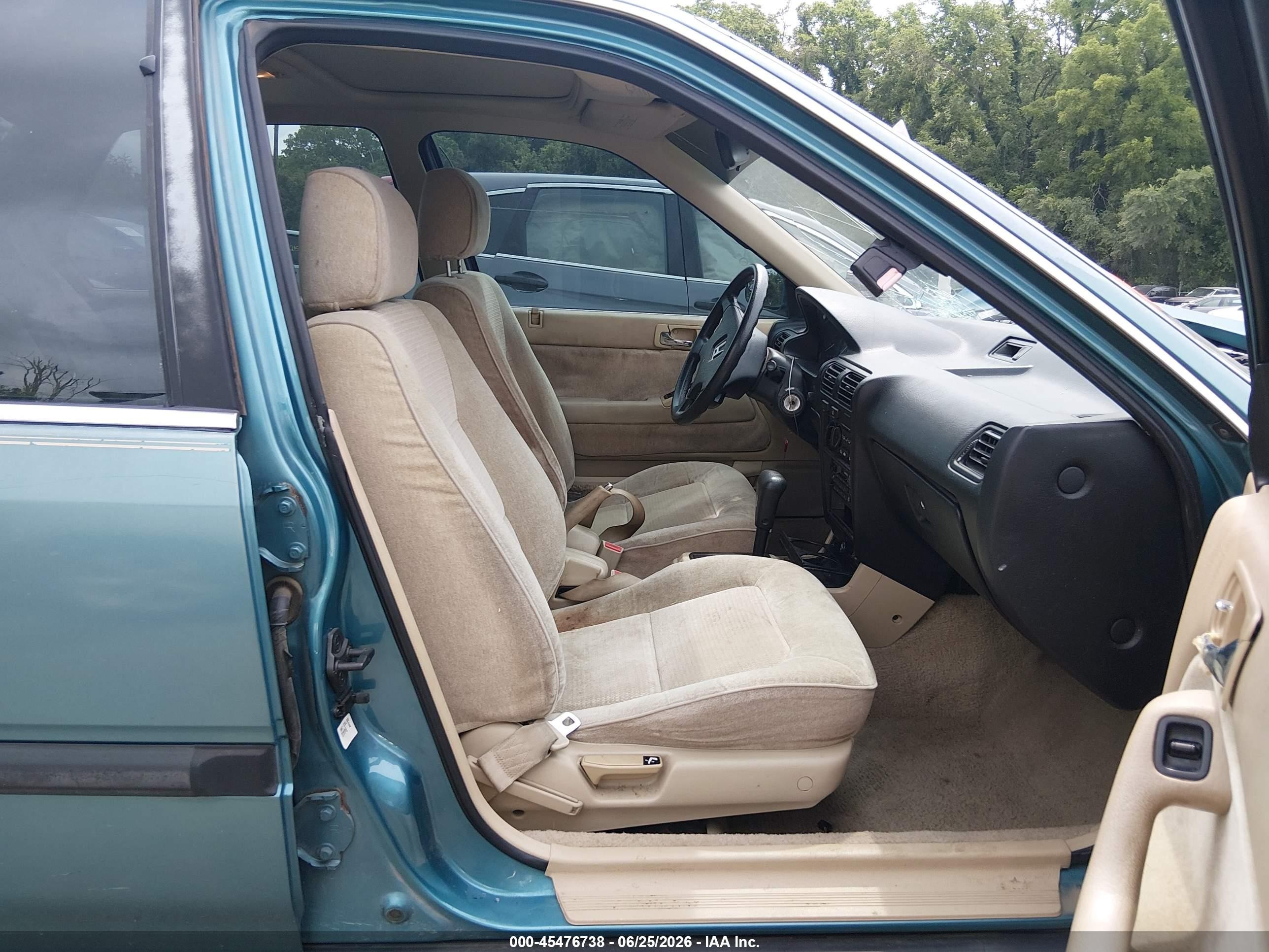 1991 Honda Accord Ex/ex-r Teal vin: 1HGCB7660MA055139