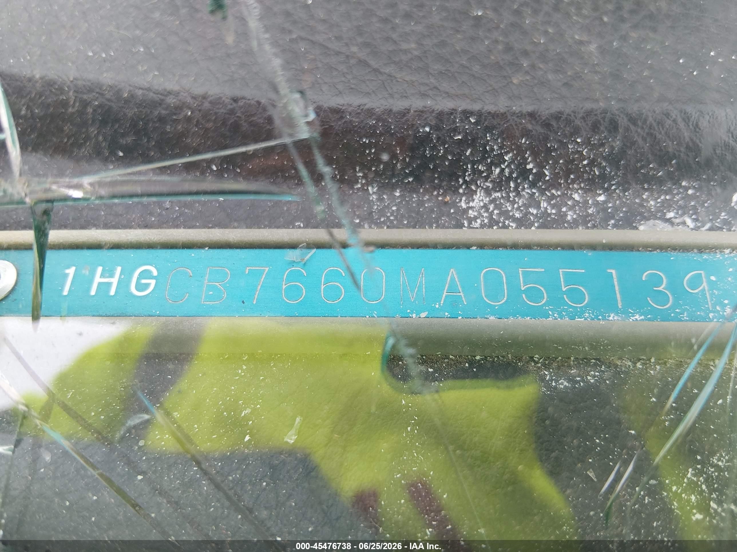 1991 Honda Accord Ex/ex-r Teal vin: 1HGCB7660MA055139