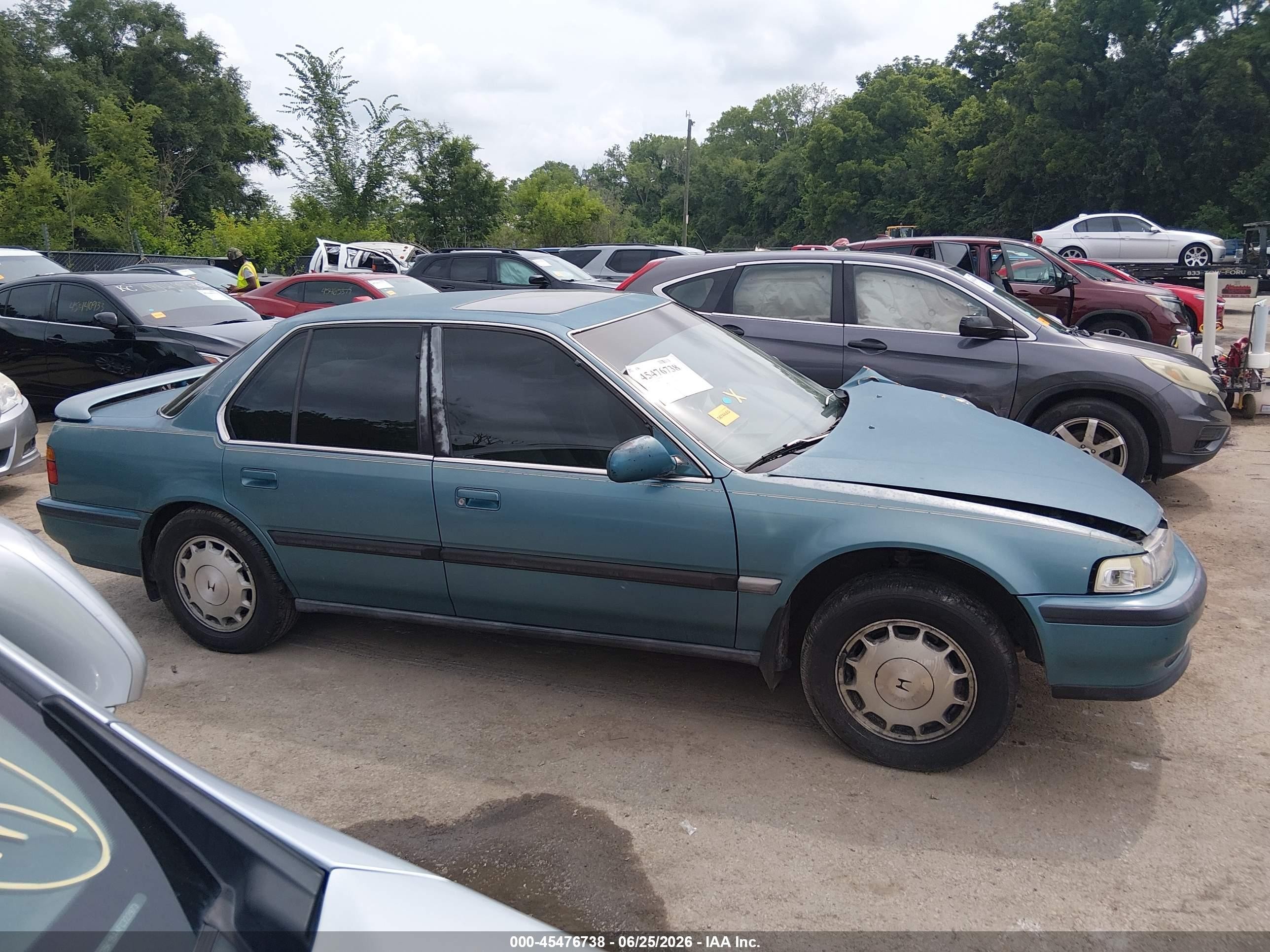 1991 Honda Accord Ex/ex-r Teal vin: 1HGCB7660MA055139