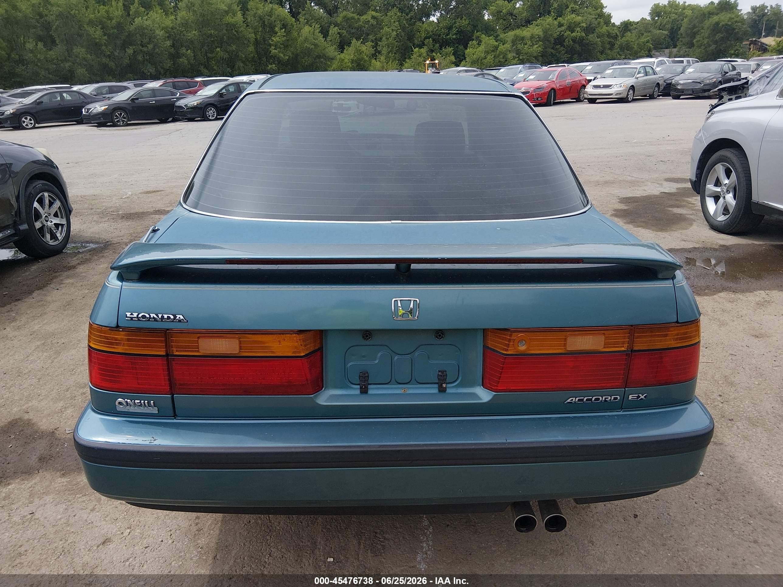 1991 Honda Accord Ex/ex-r Teal vin: 1HGCB7660MA055139