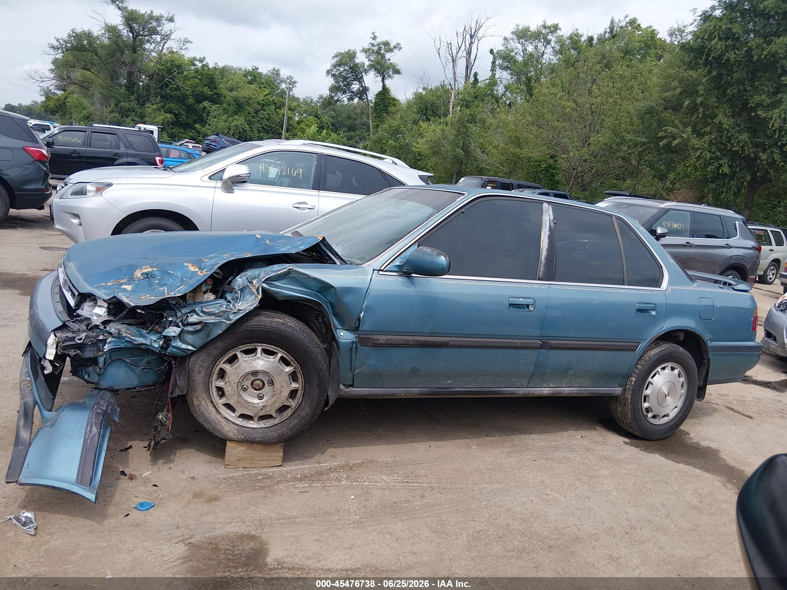 1991 Honda Accord Ex/ex-r Teal vin: 1HGCB7660MA055139