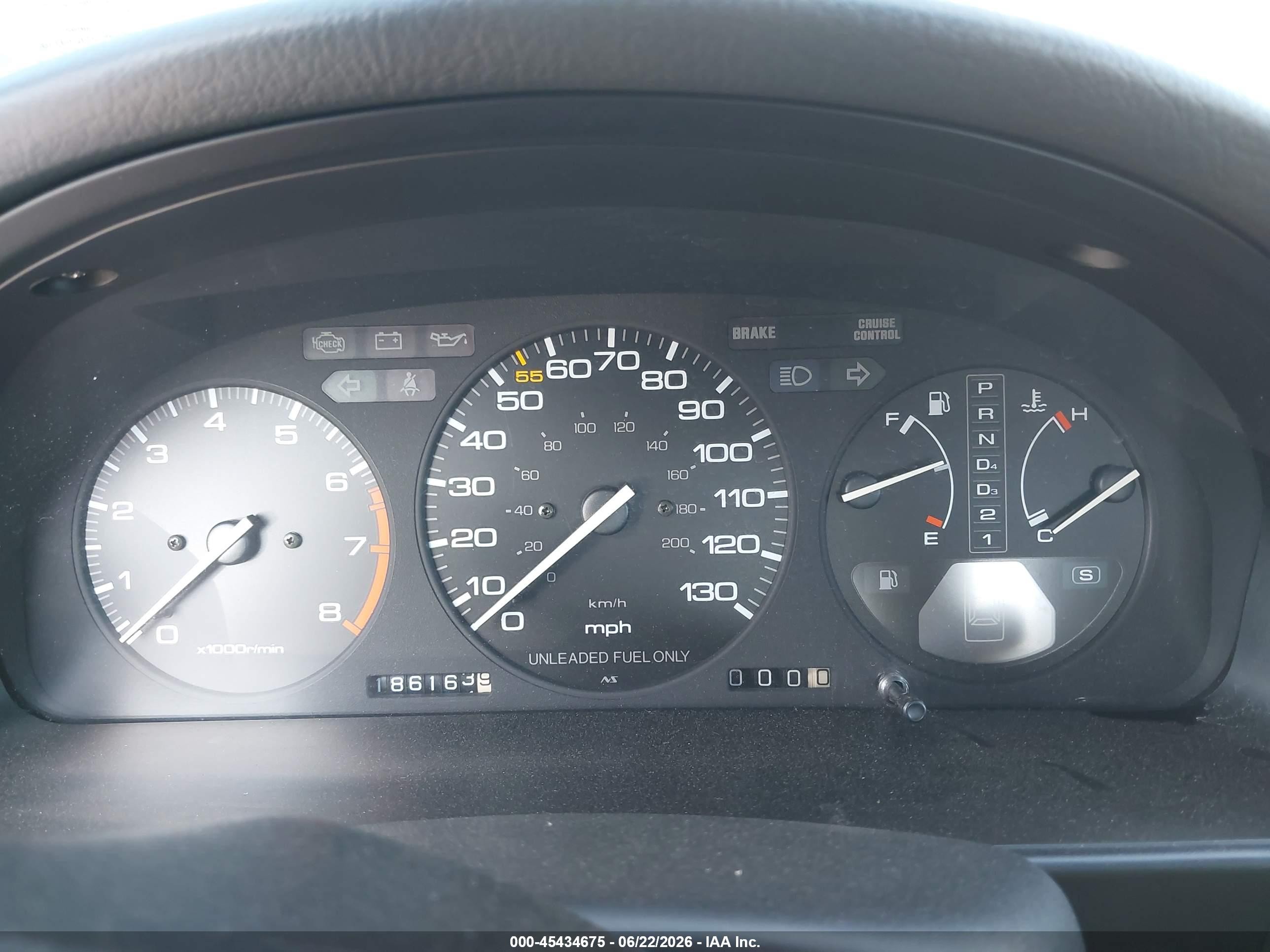 1990 Honda Accord Ex/ex-r Gray vin: 1HGCB7661LA183887