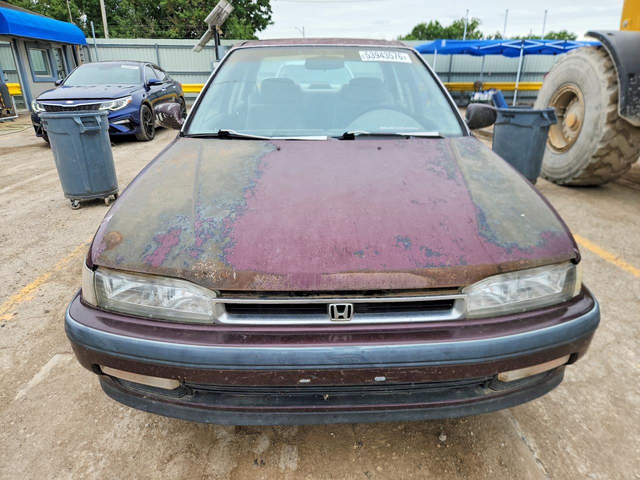 1991 Honda Accord Ex Burgundy vin: 1HGCB7668MA032840