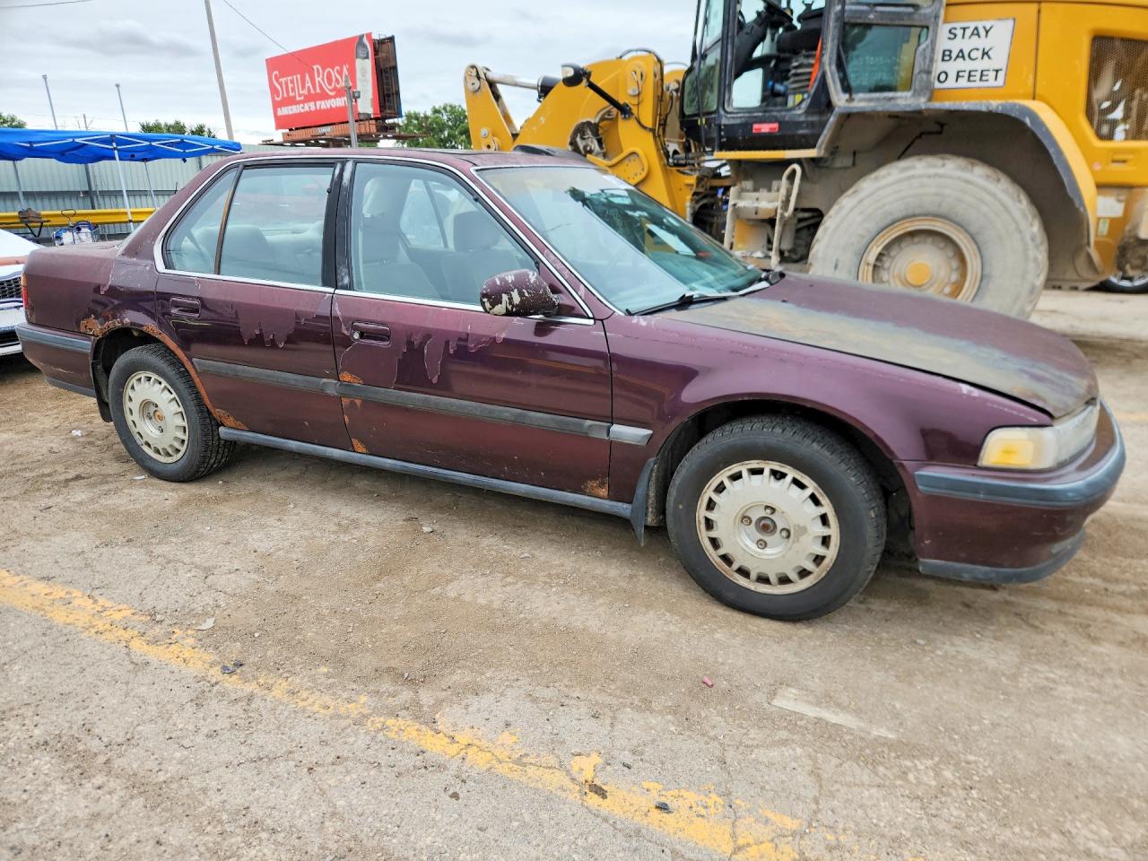 1991 Honda Accord Ex Burgundy vin: 1HGCB7668MA032840