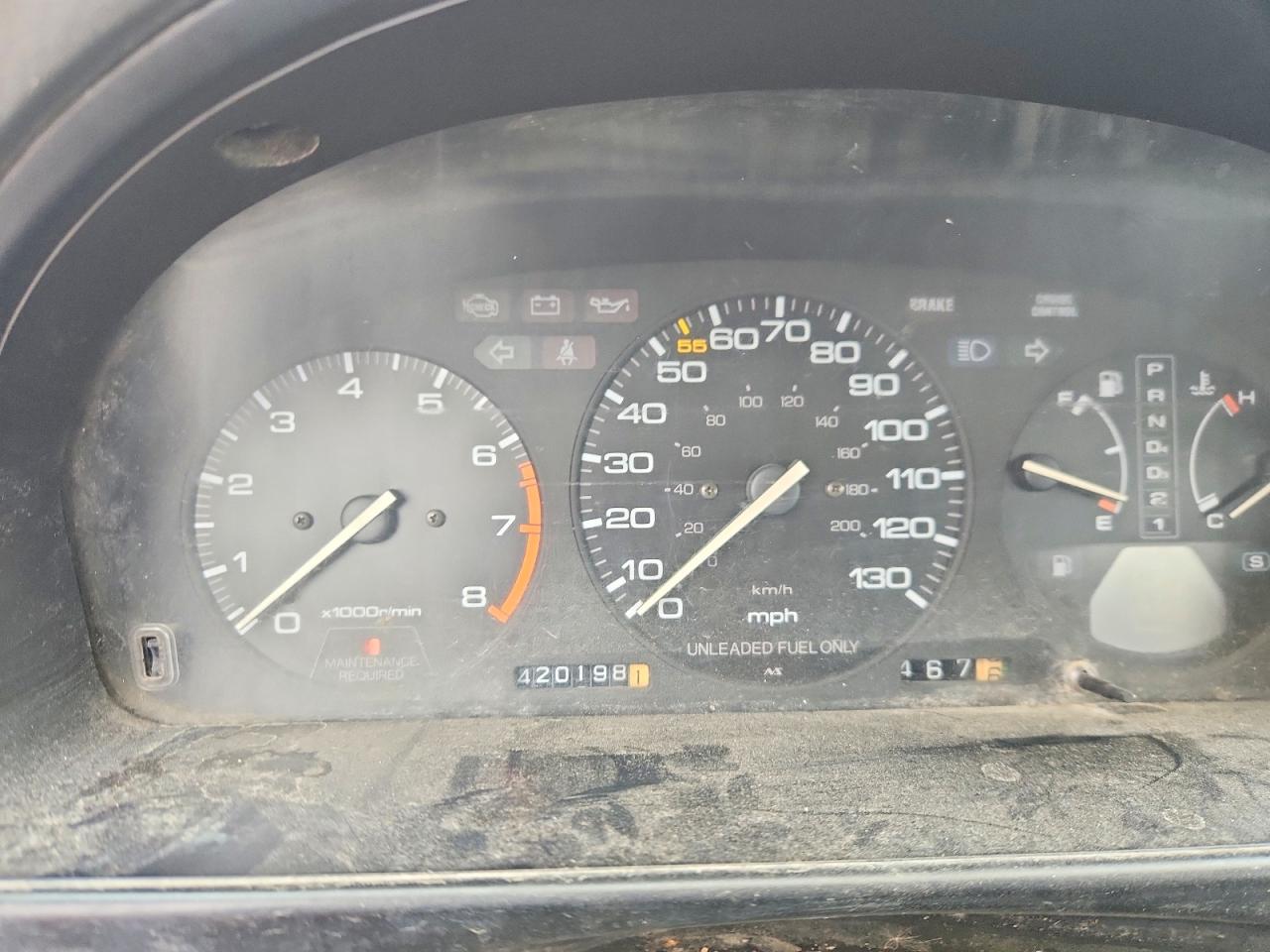 1991 Honda Accord Ex Burgundy vin: 1HGCB7668MA032840