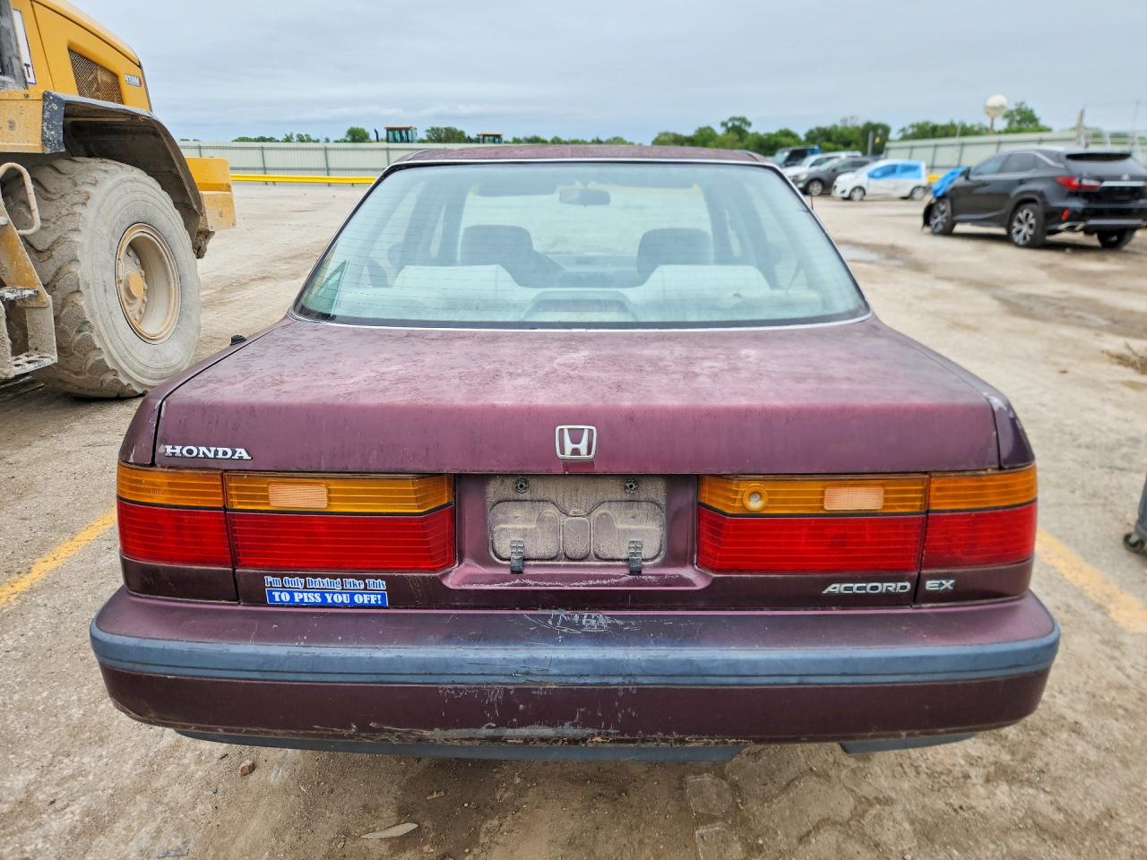 1991 Honda Accord Ex Burgundy vin: 1HGCB7668MA032840