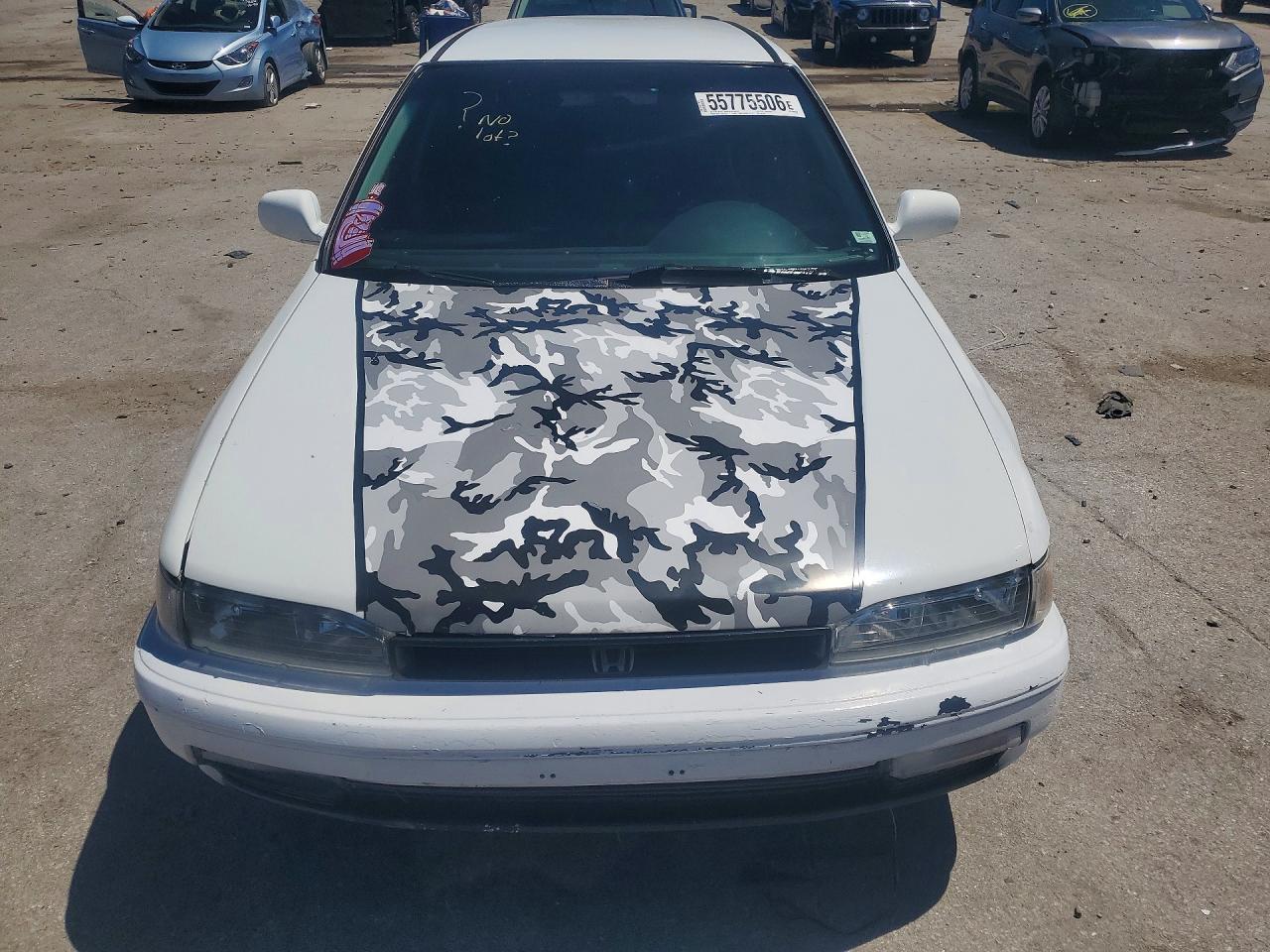 1991 Honda Accord Lx White vin: 1HGCB9851MA007858