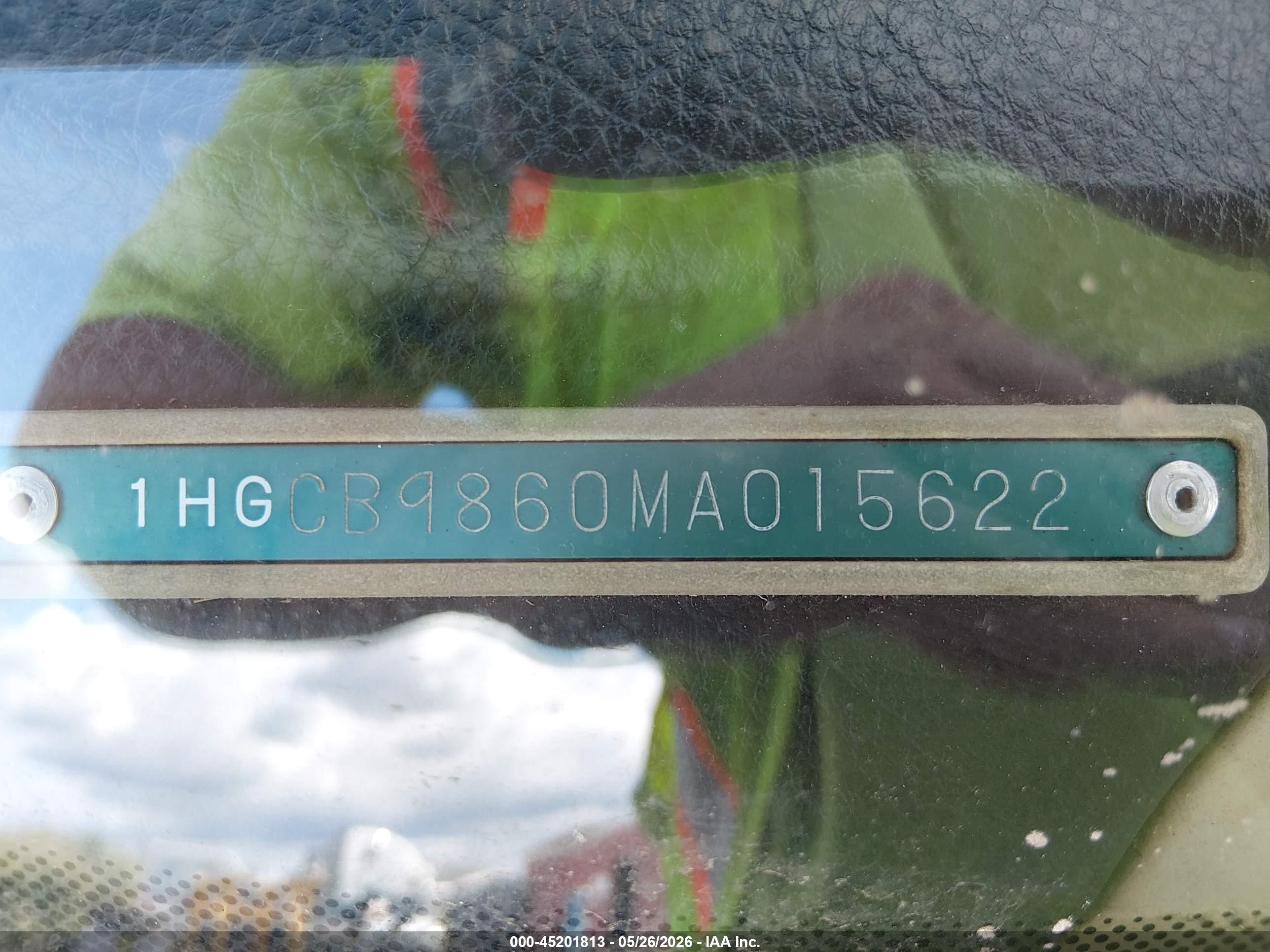 1991 Honda Accord Ex Green vin: 1HGCB9860MA015622