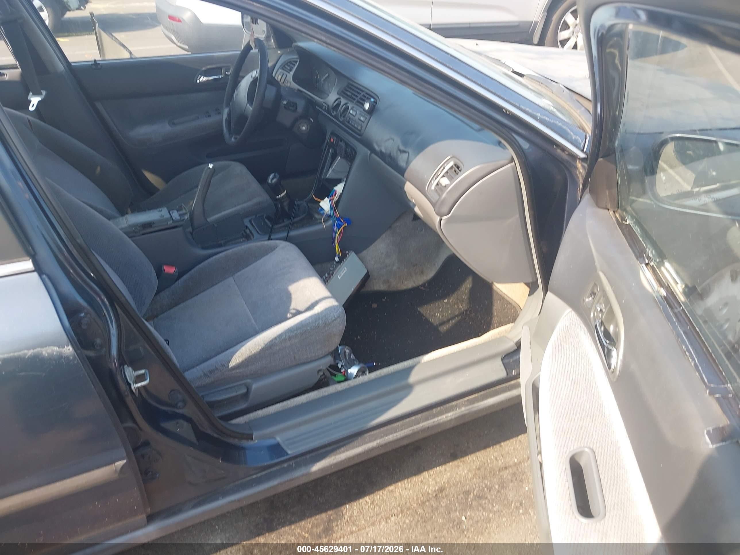 1997 Honda Accord Lx Black vin: 1HGCD5535VA242805