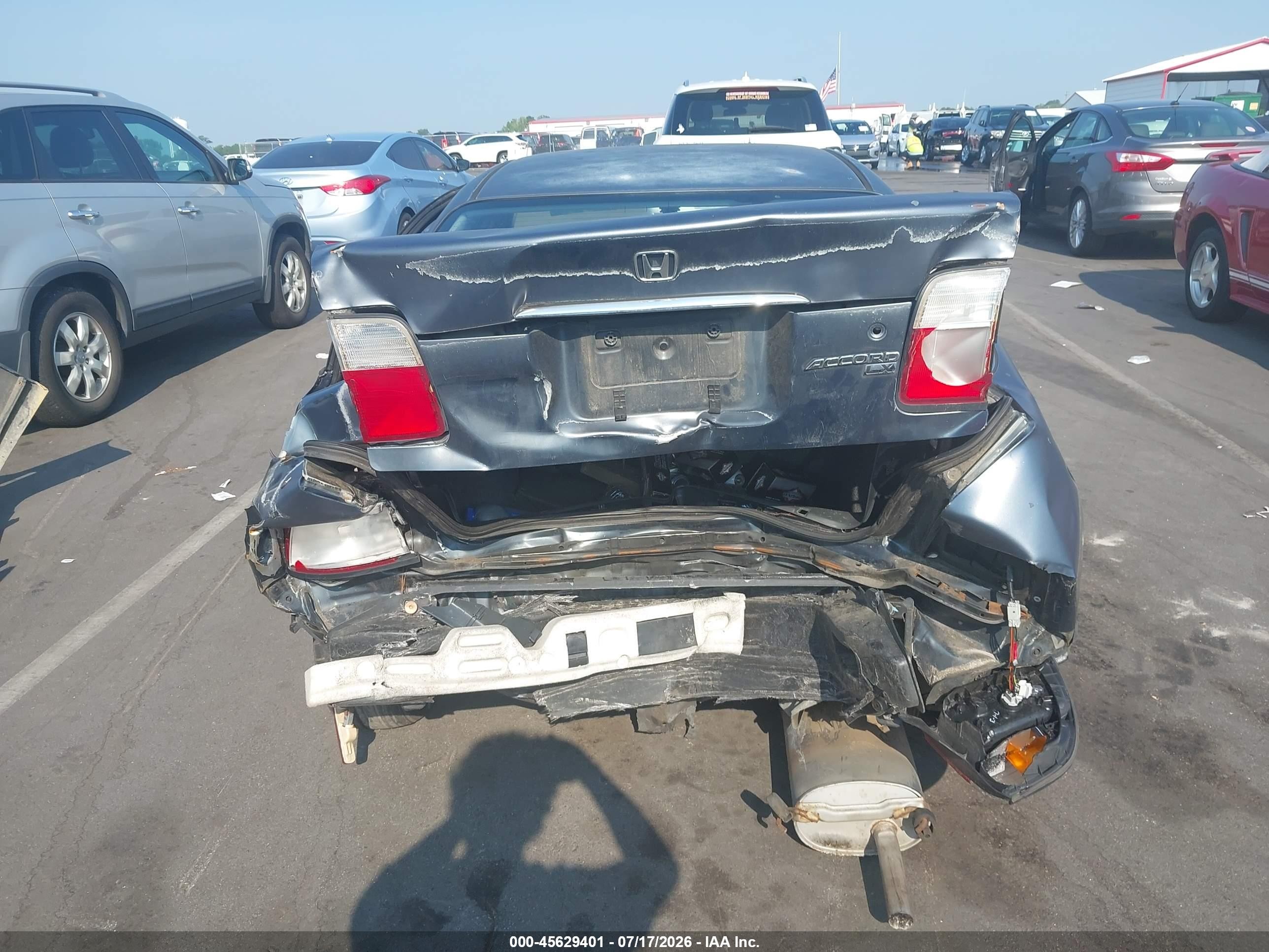 1997 Honda Accord Lx Black vin: 1HGCD5535VA242805