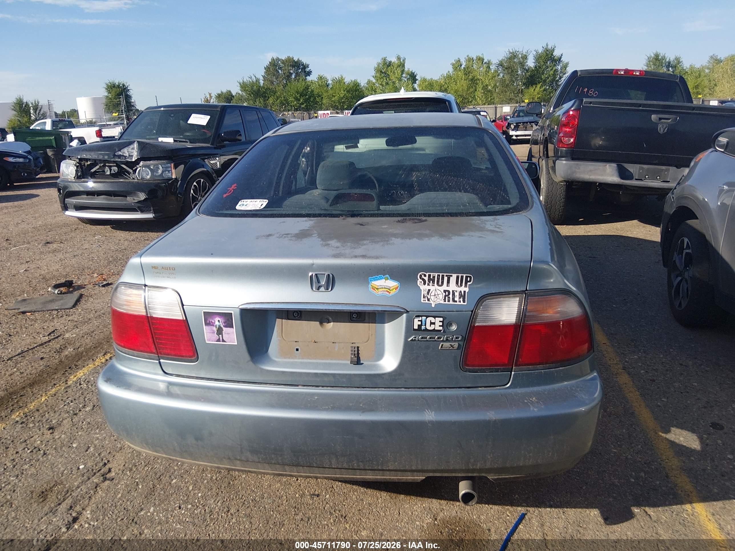 1996 Honda Accord Lx/ex Blue vin: 1HGCD5538TA233674
