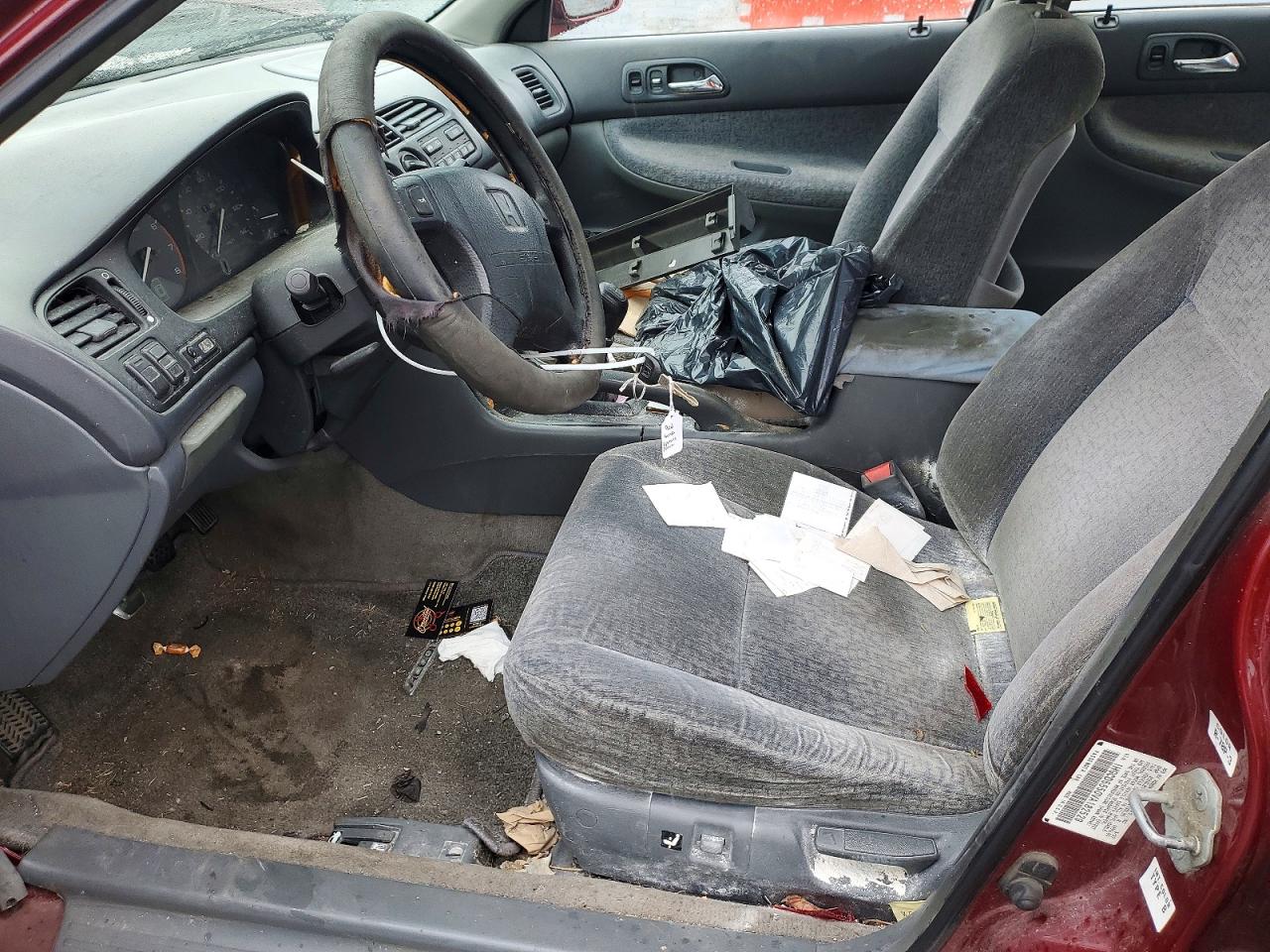 1997 Honda Accord Ex Темно-бордовый vin: 1HGCD5550VA182529