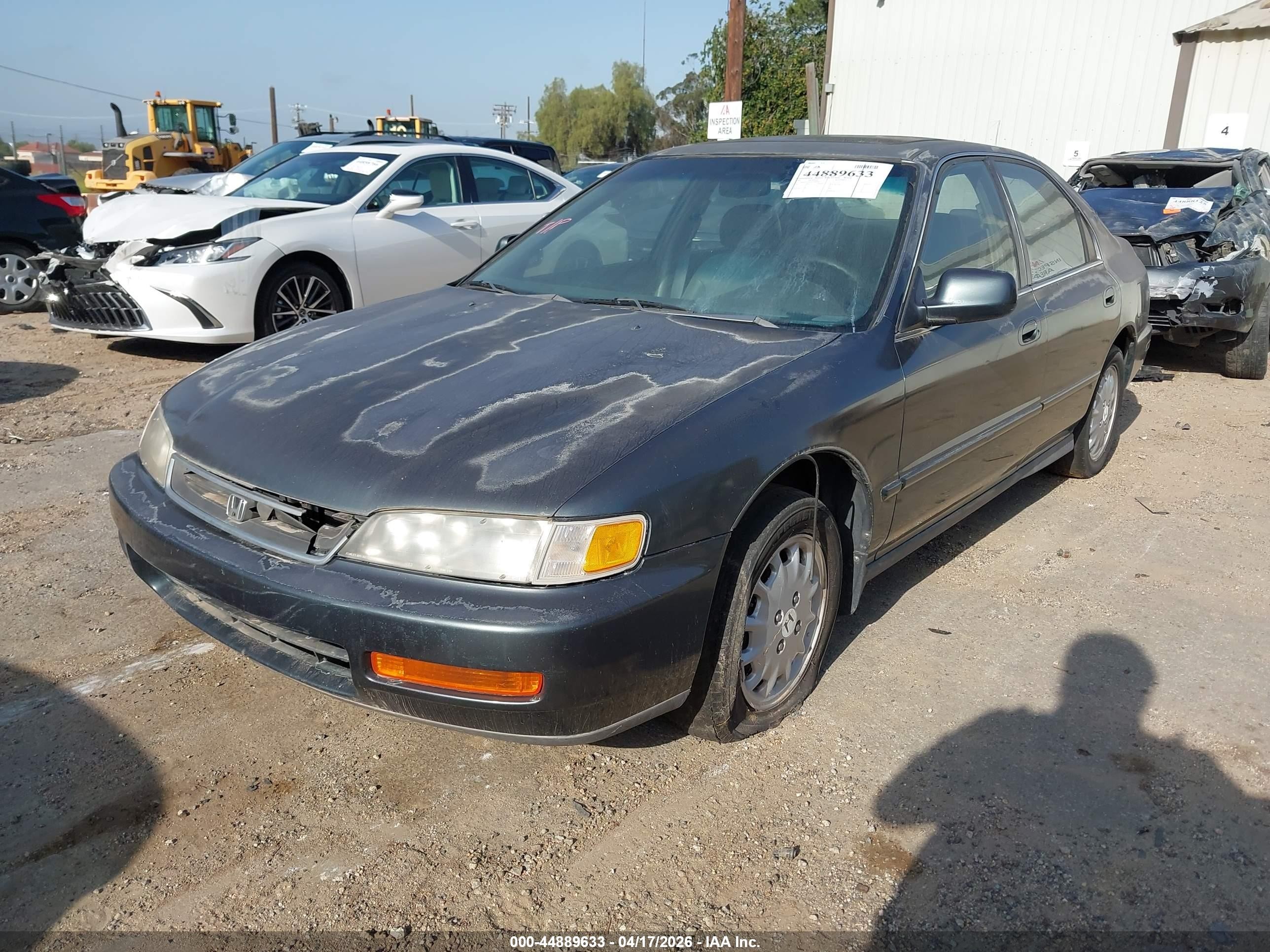 1996 Honda Accord Ex Gray vin: 1HGCD556XTA208799