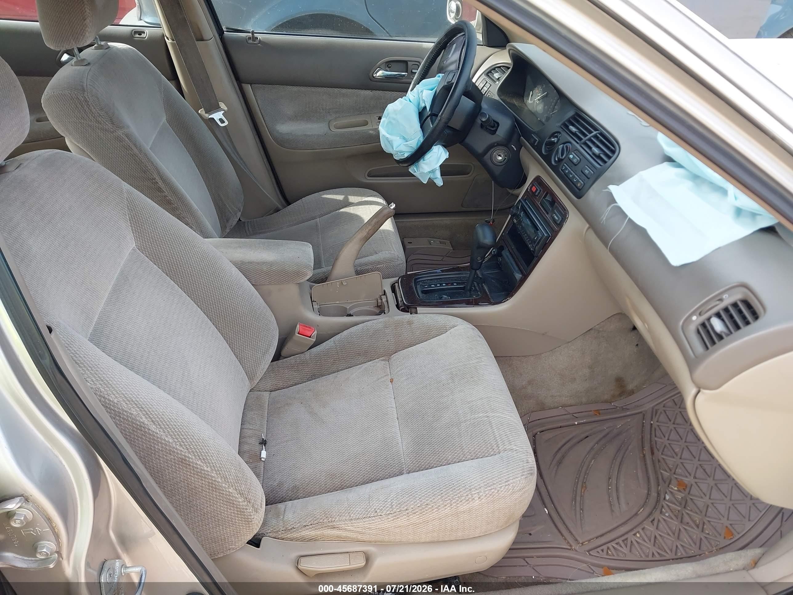 1997 Honda Accord Se Бежевый vin: 1HGCD5603VA267853