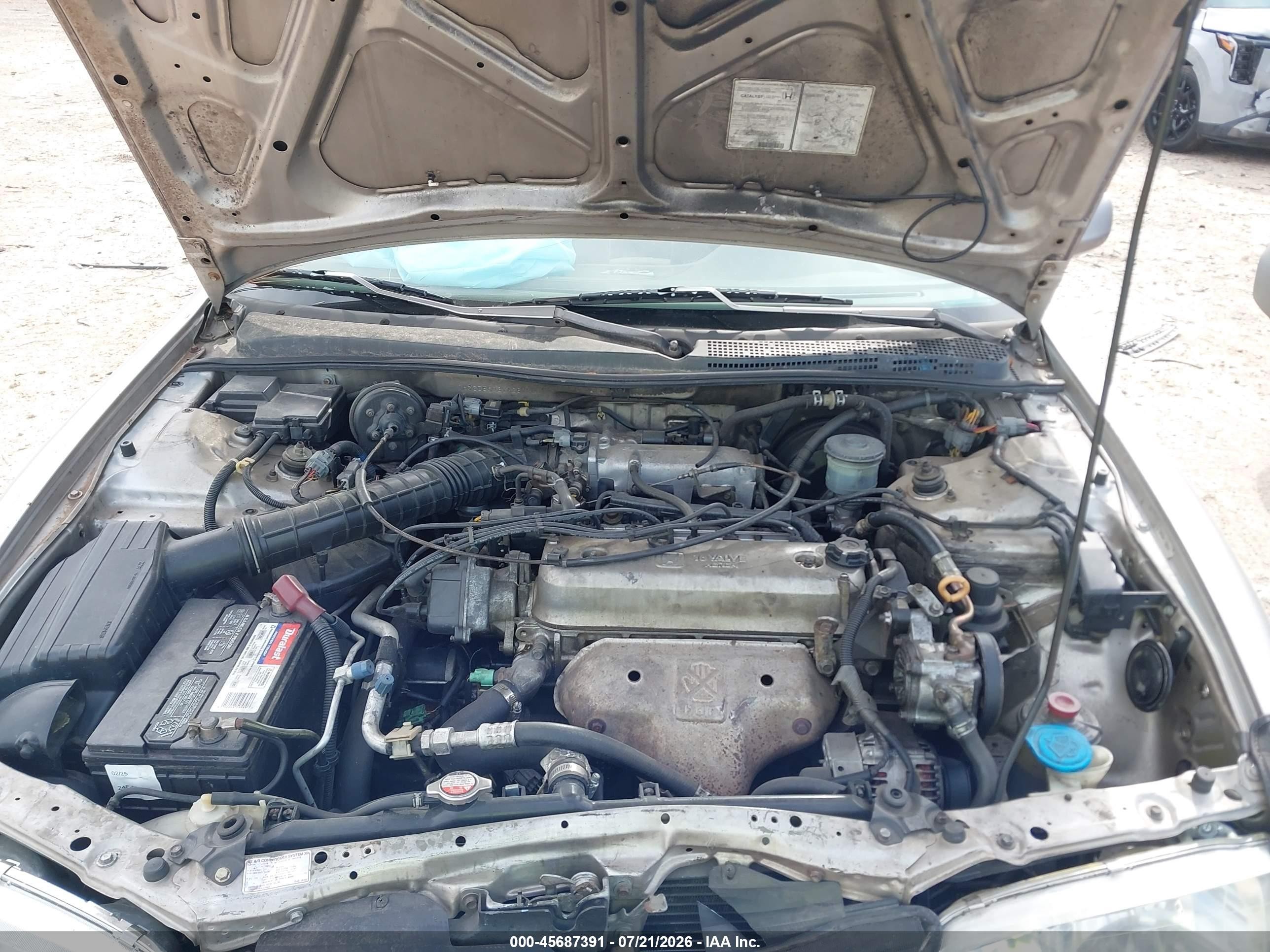 1997 Honda Accord Se Бежевый vin: 1HGCD5603VA267853