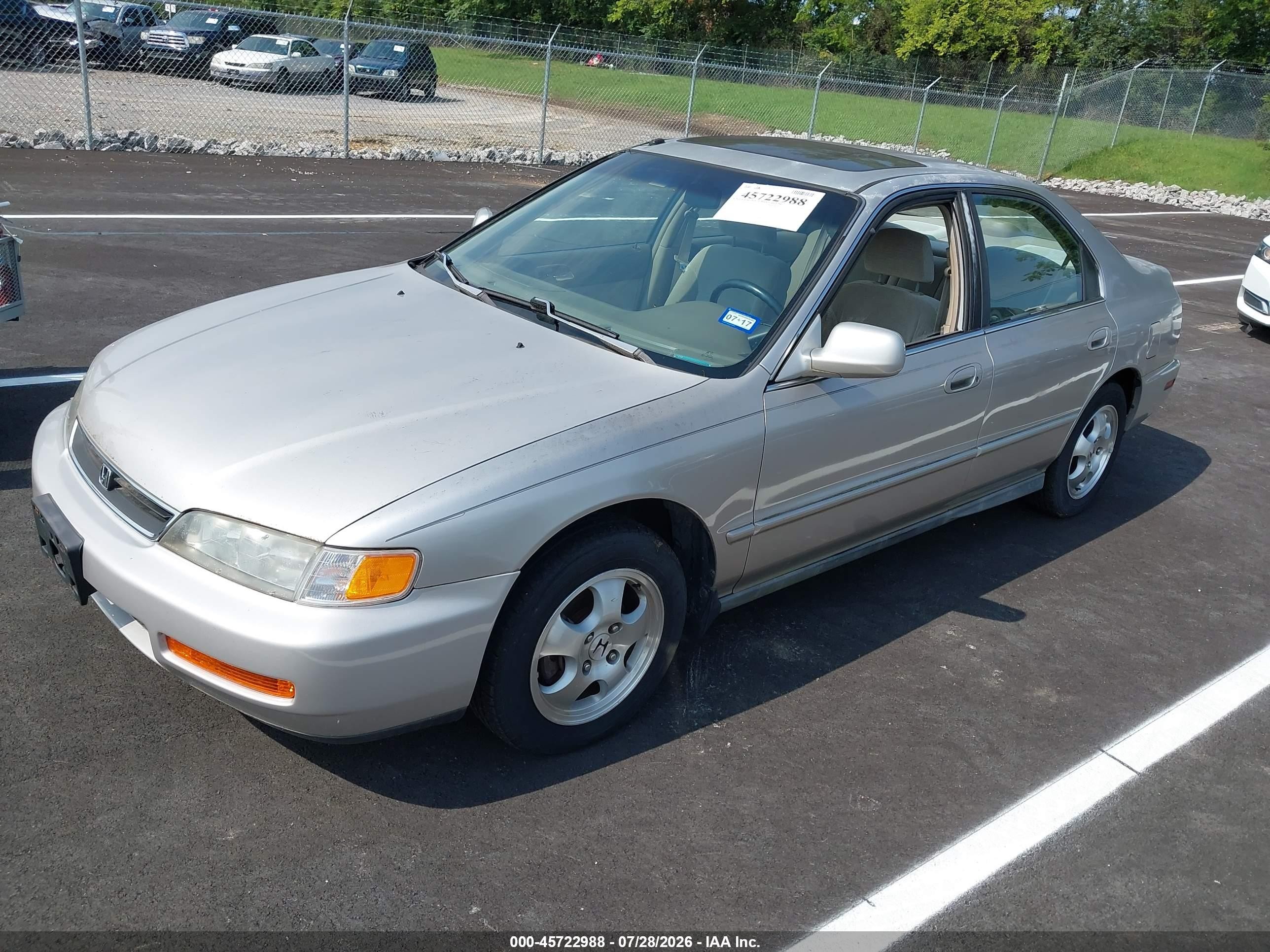 1997 Honda Accord Se Champagne vin: 1HGCD5605VA065841