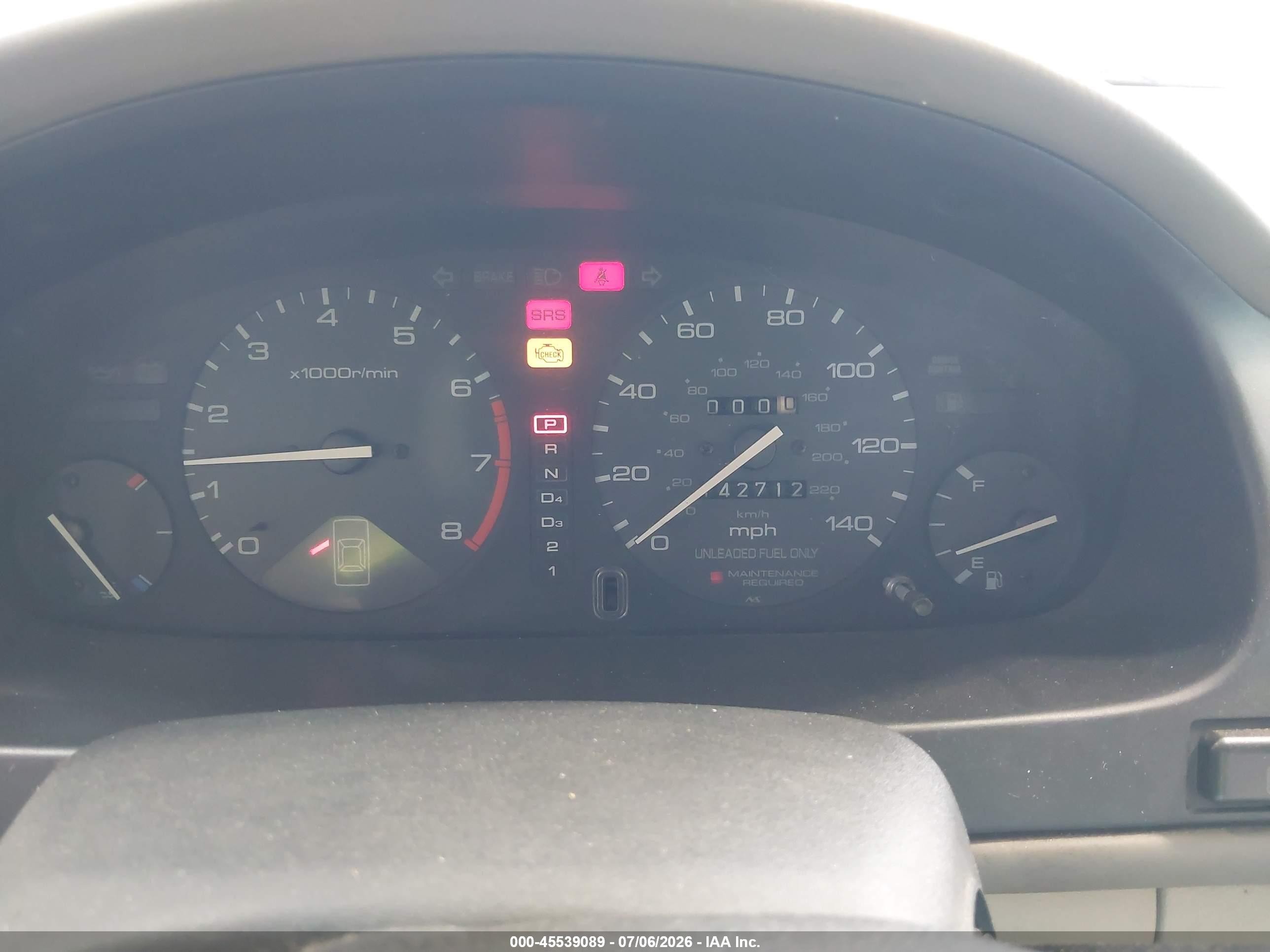 1997 Honda Accord Se Champagne vin: 1HGCD5606VA243000