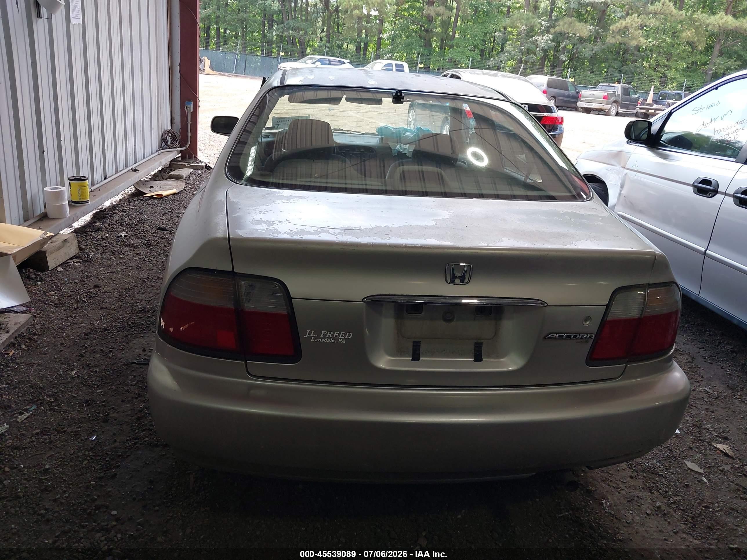 1997 Honda Accord Se Champagne vin: 1HGCD5606VA243000