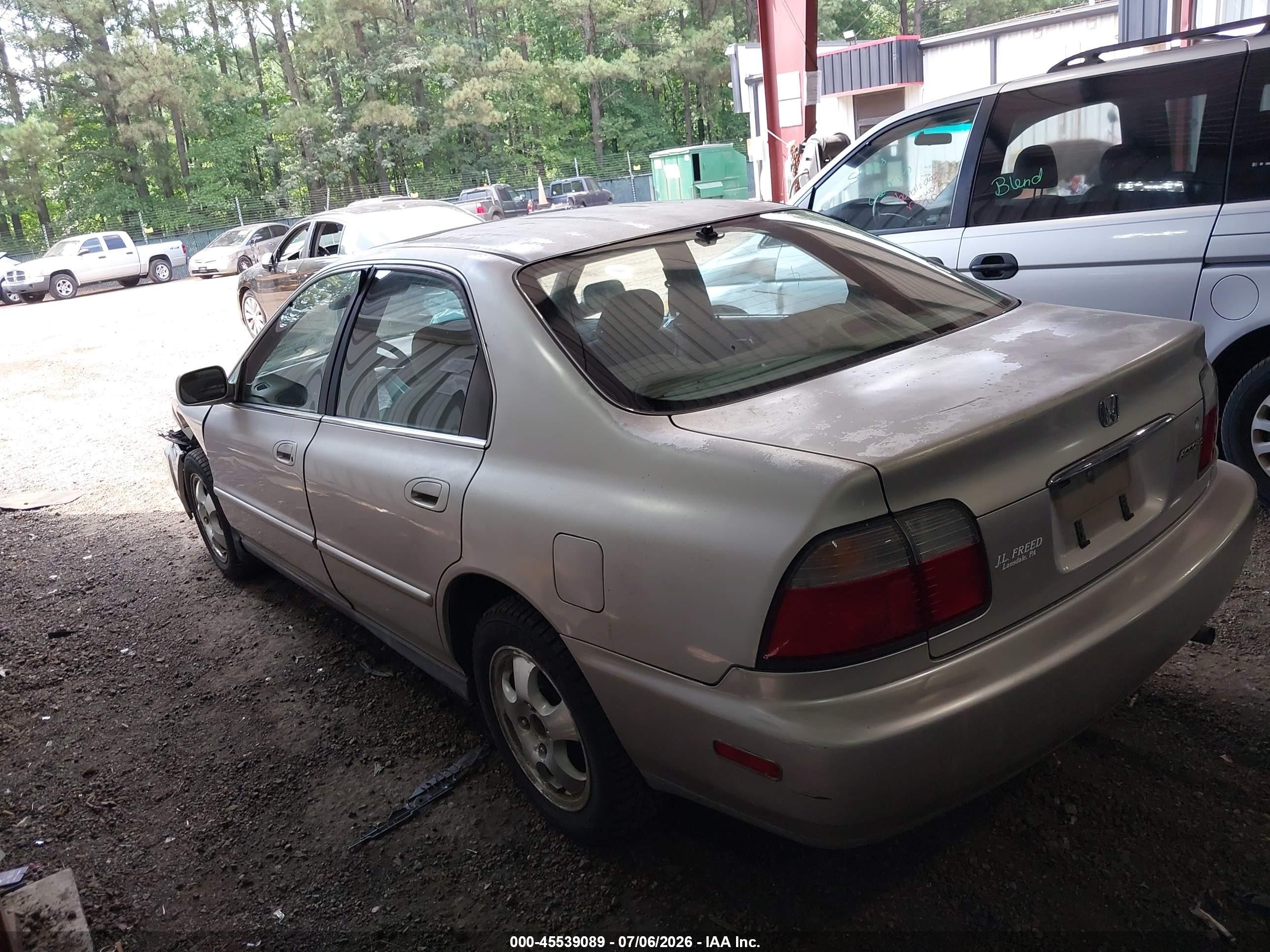 1997 Honda Accord Se Champagne vin: 1HGCD5606VA243000