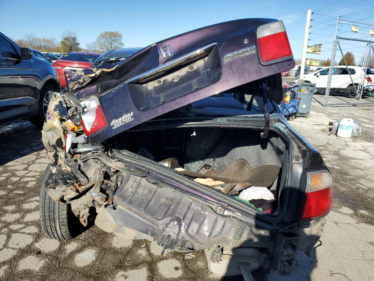 1997 Honda Accord Se Purple vin: 1HGCD5609VA229687