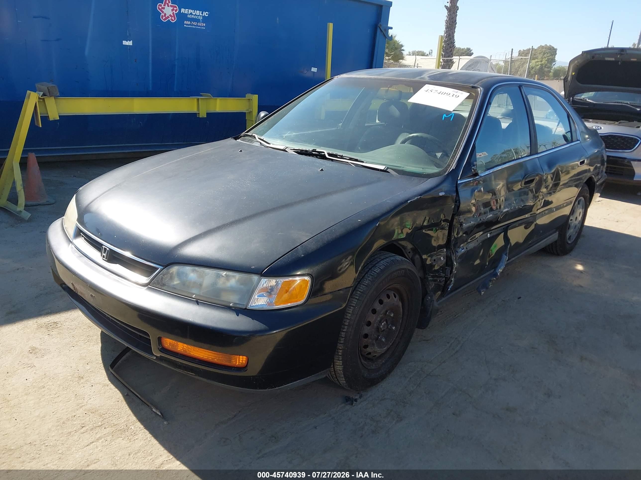 1996 Honda Accord Lx/ex Черный vin: 1HGCD5630TA247440