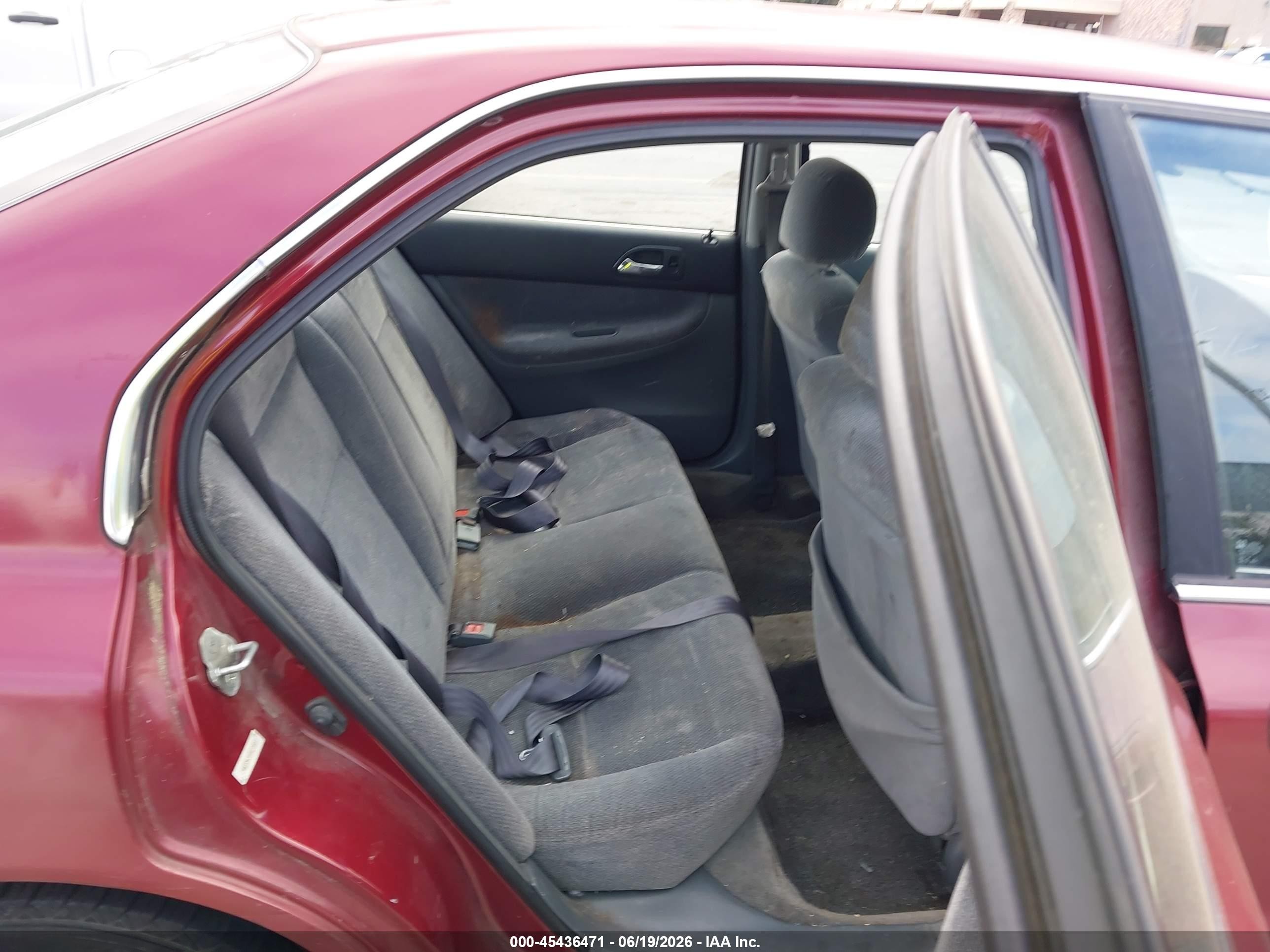 1996 Honda Accord Lx/ex Burgundy vin: 1HGCD5630TA278669