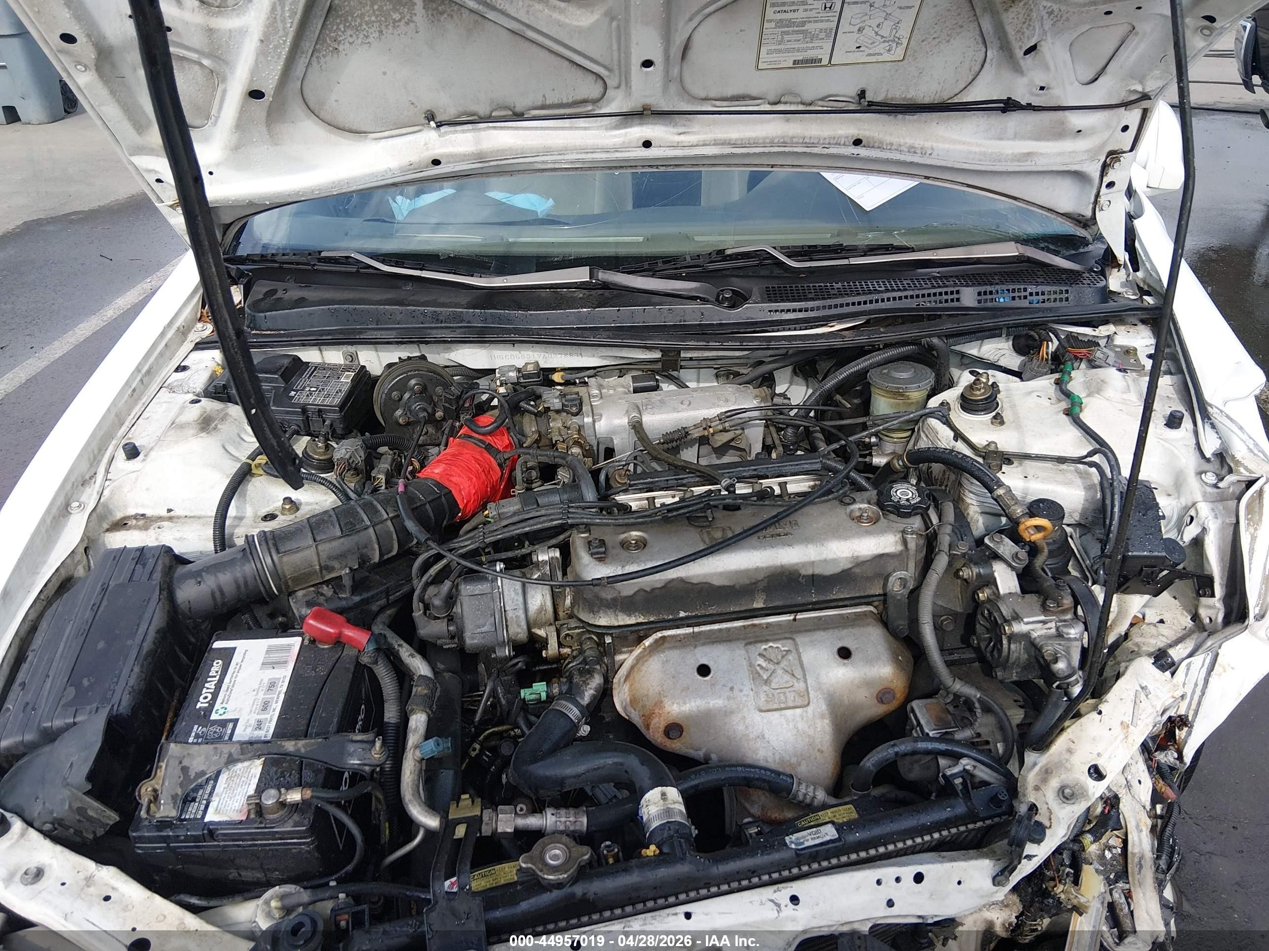 1997 Honda Accord Lx Белый vin: 1HGCD5631VA027887