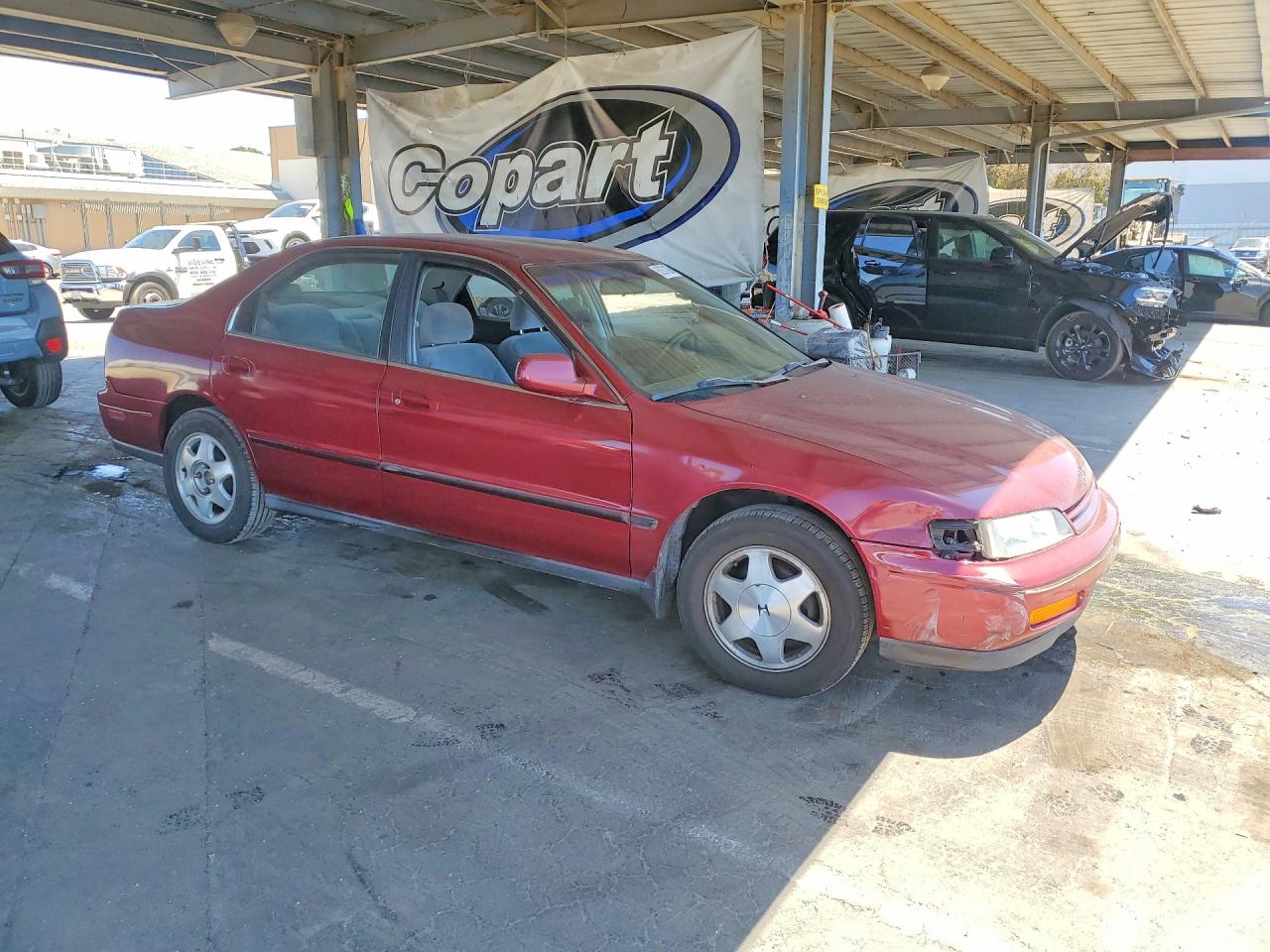 1994 Honda Accord Lx Burgundy vin: 1HGCD5635RA121793