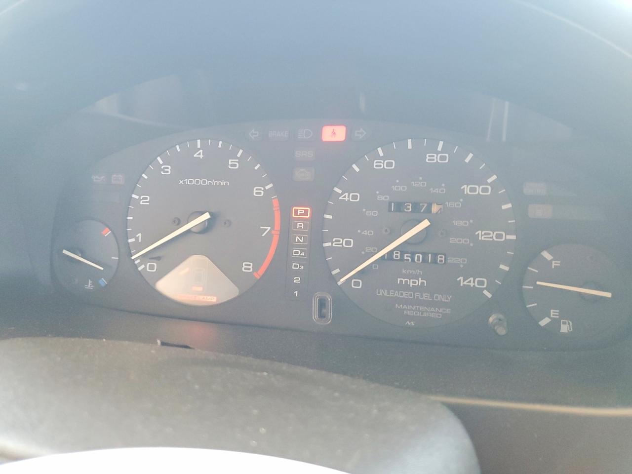 1994 Honda Accord Lx Burgundy vin: 1HGCD5635RA121793