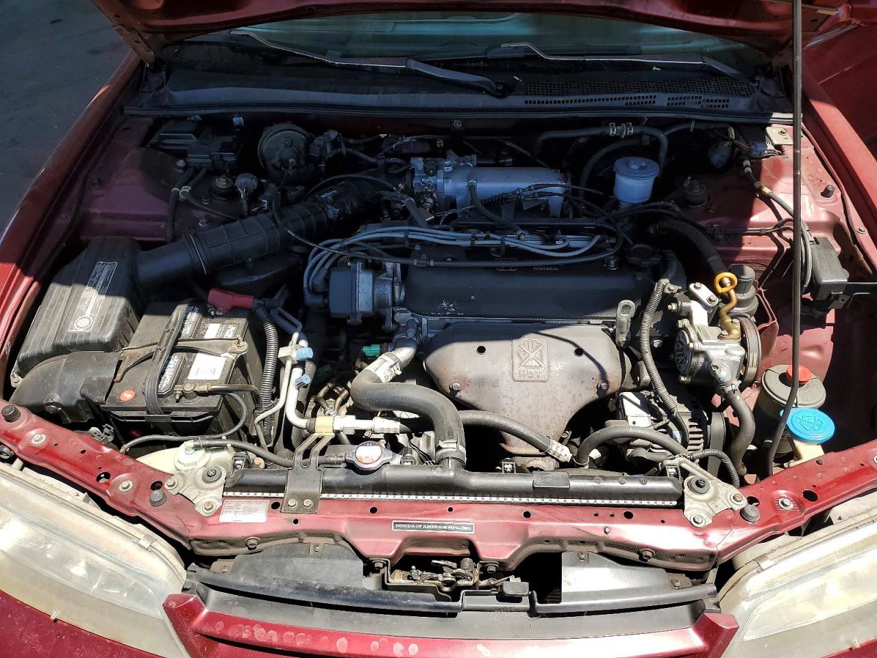 1994 Honda Accord Lx Burgundy vin: 1HGCD5635RA121793