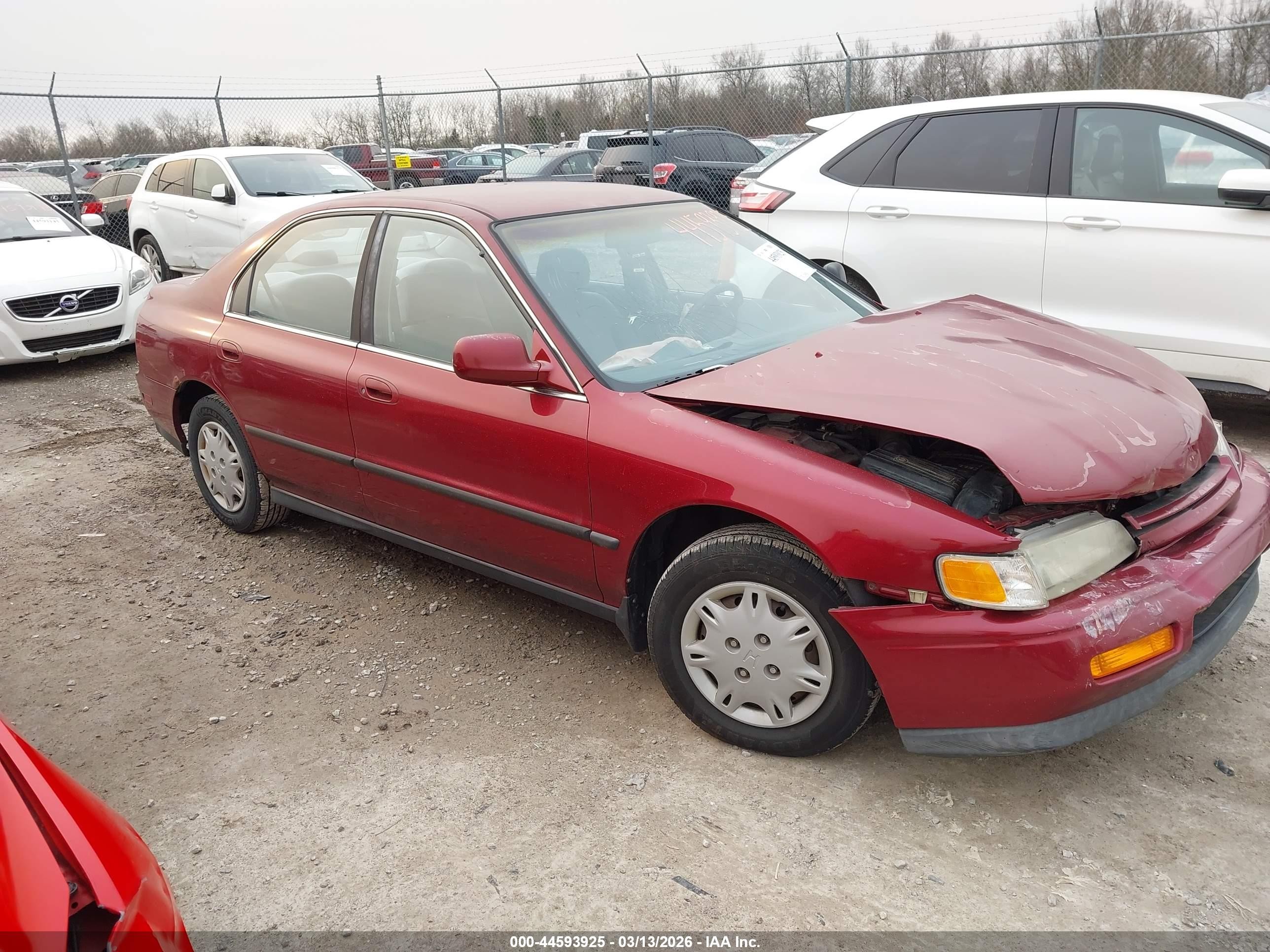 1995 Honda Accord Lx/ex Red vin: 1HGCD5635SA122996