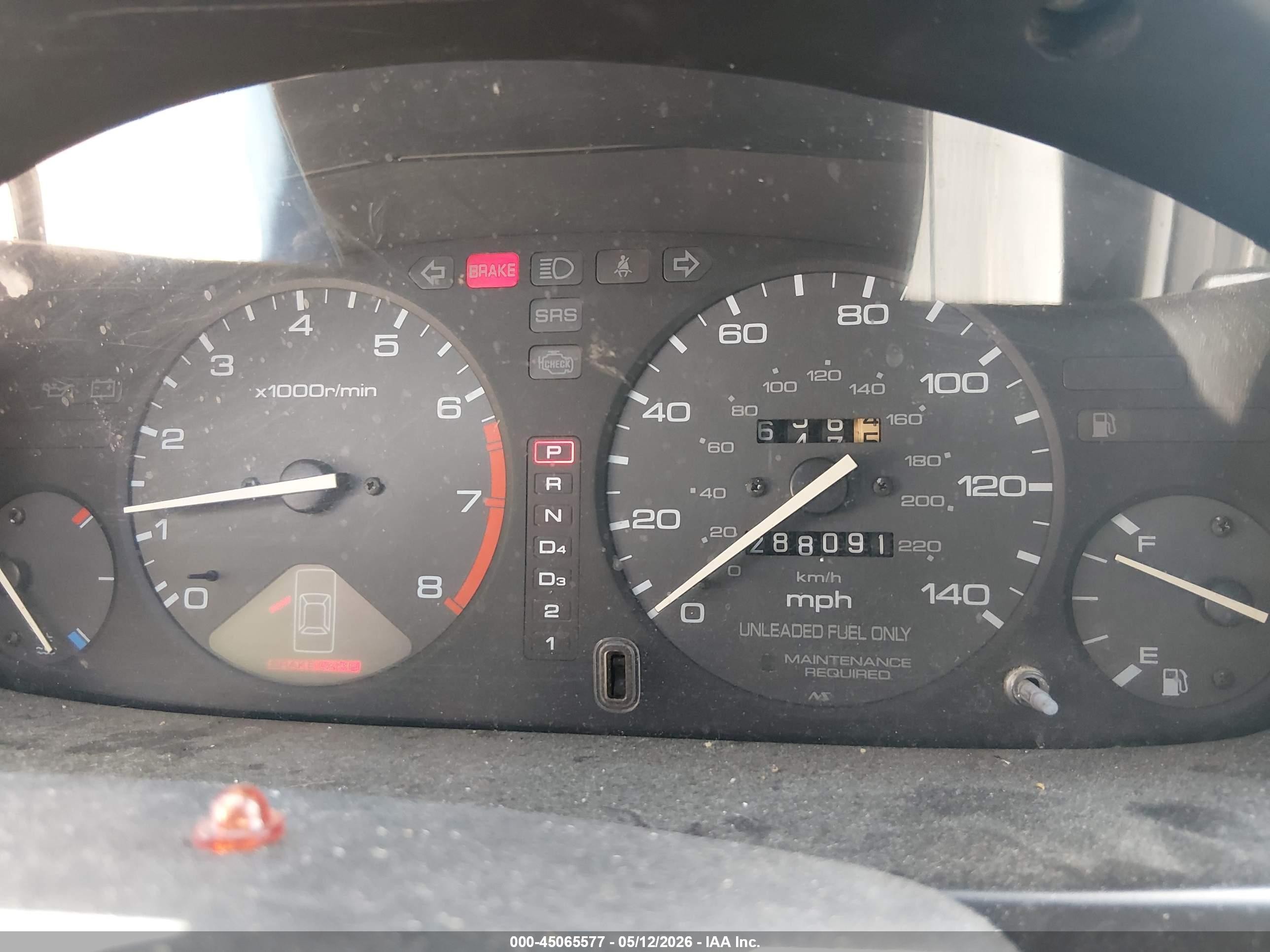 1997 Honda Accord Lx Red vin: 1HGCD5636VA114605