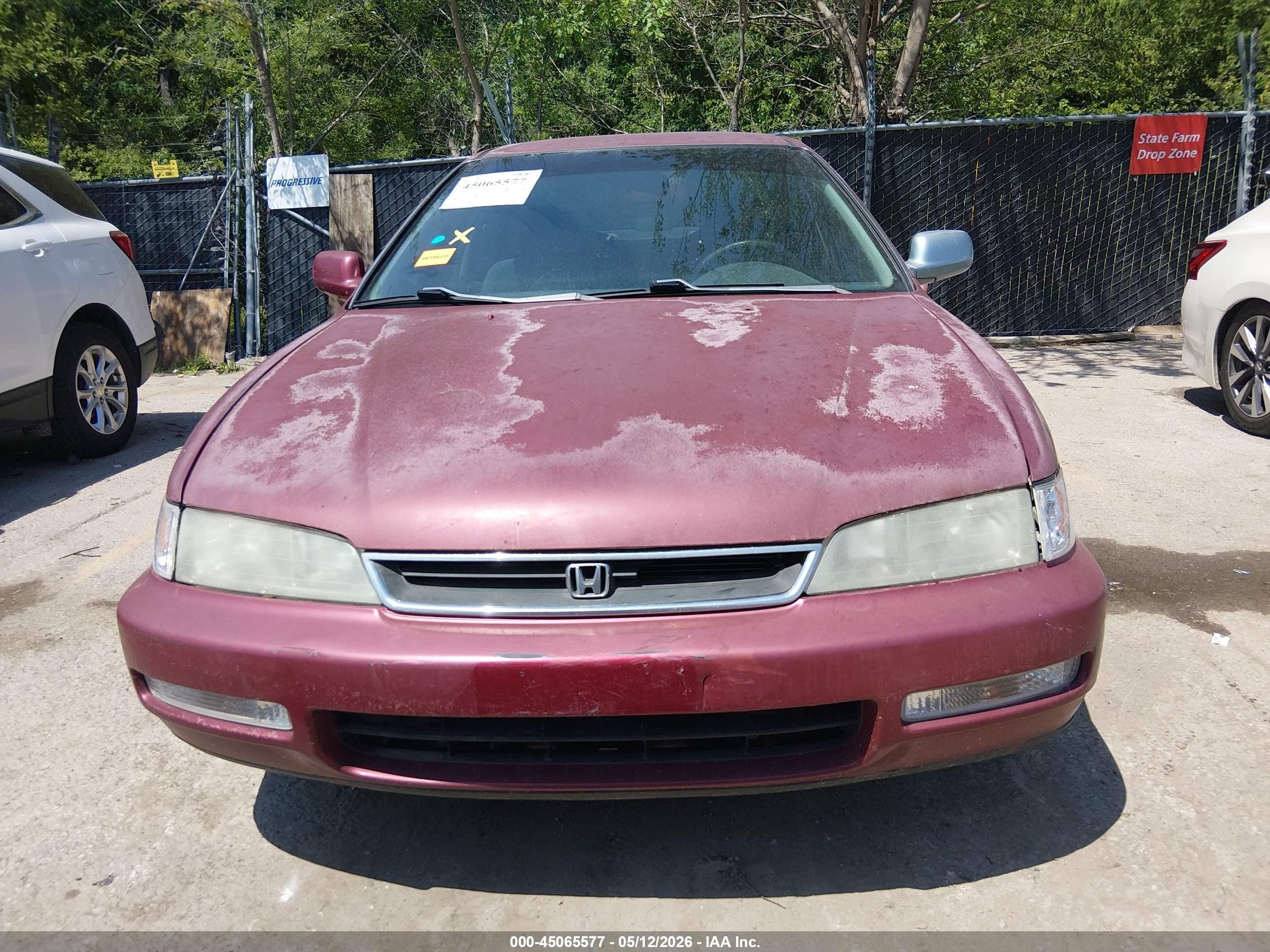 1997 Honda Accord Lx Red vin: 1HGCD5636VA114605