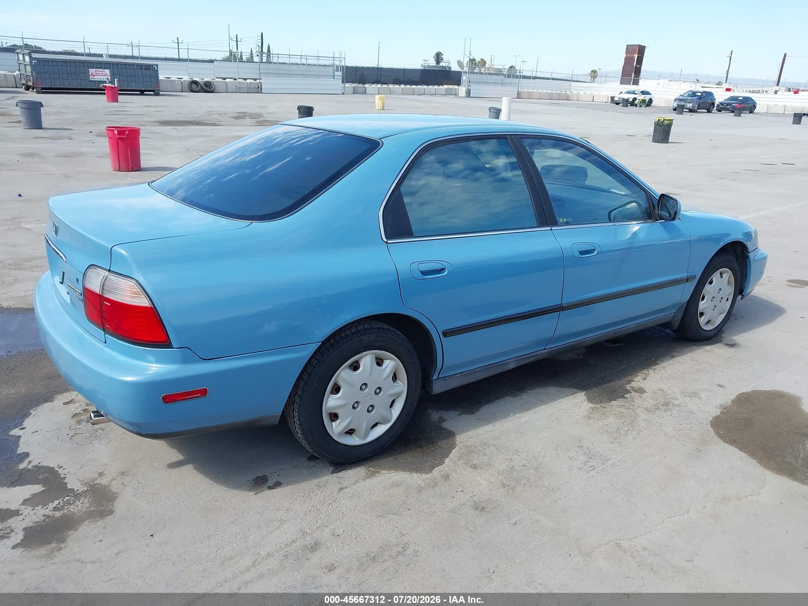 1997 Honda Accord Lx Light Blue vin: 1HGCD5638VA019026
