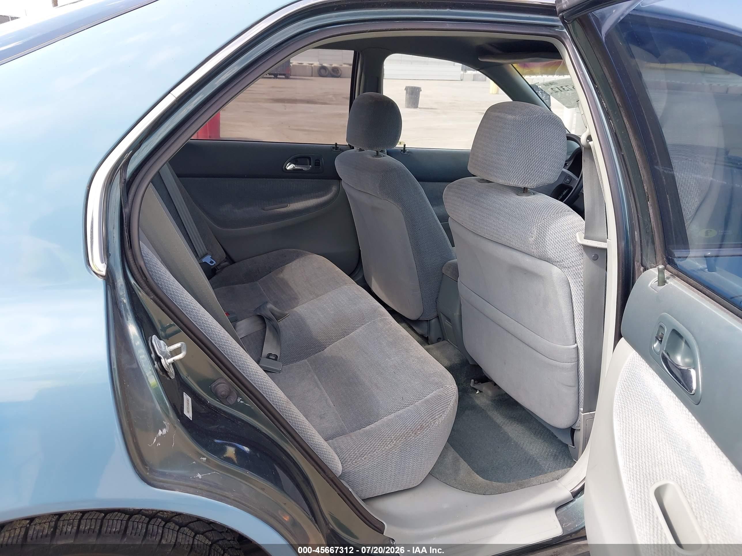 1997 Honda Accord Lx Light Blue vin: 1HGCD5638VA019026