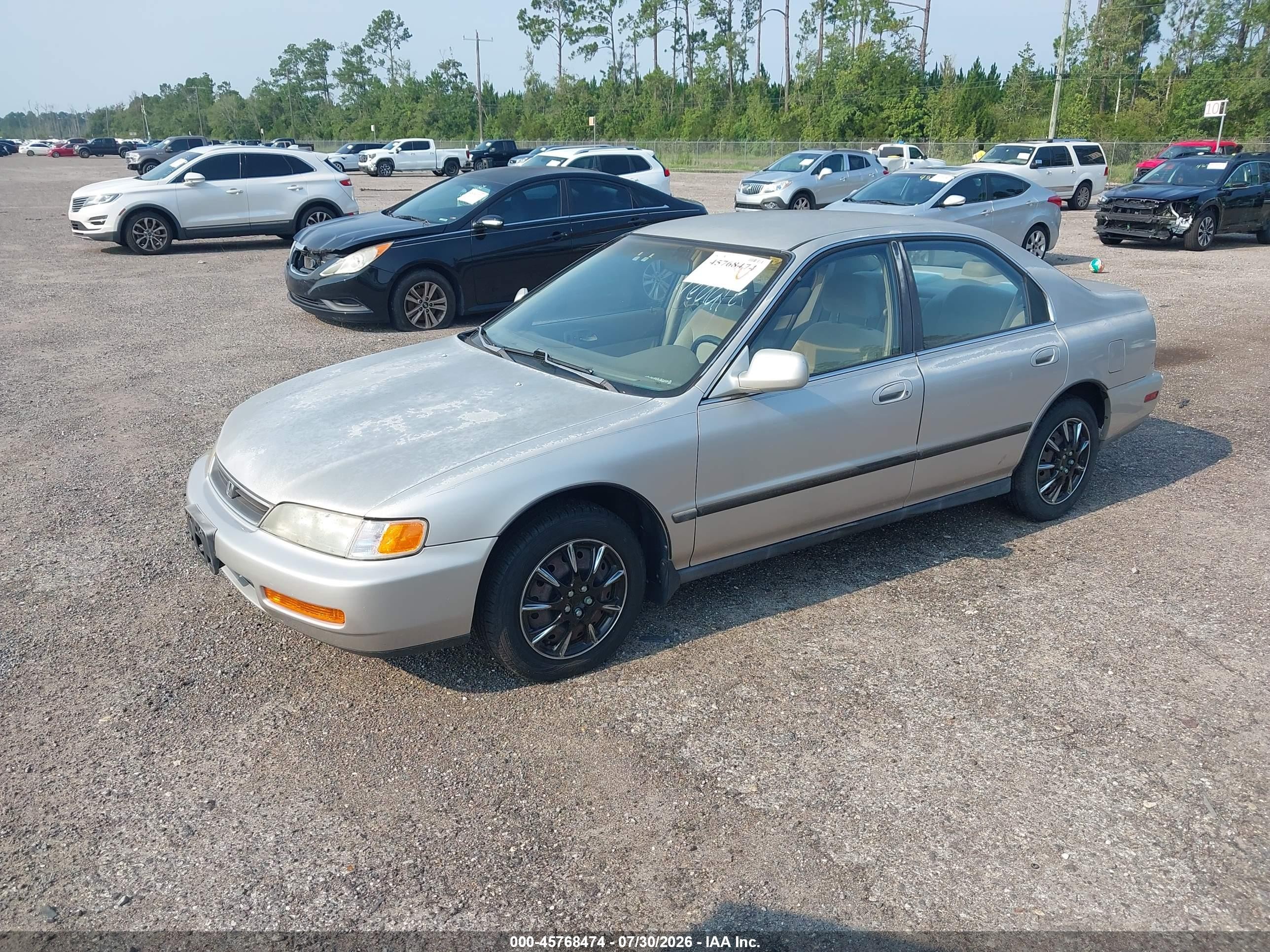 1997 Honda Accord Lx Gray vin: 1HGCD5638VA140817