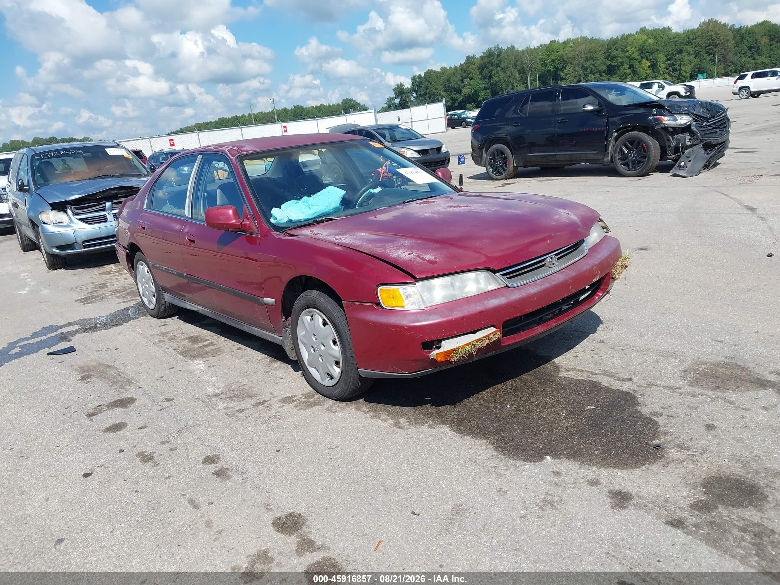 1996 Honda Accord Lx/ex Red vin: 1HGCD5639TA254032