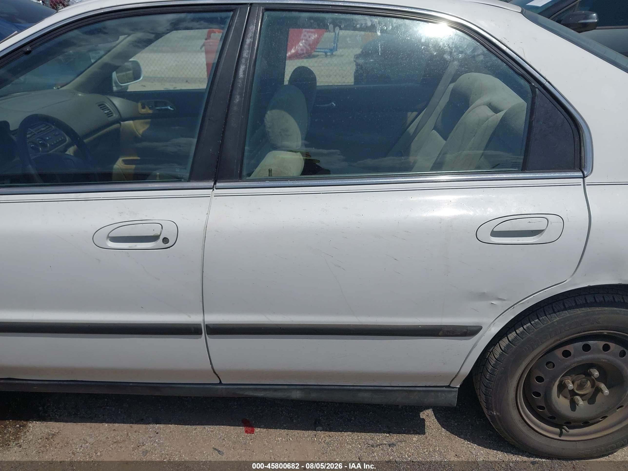 1997 Honda Accord Lx White vin: 1HGCD5639VA078957