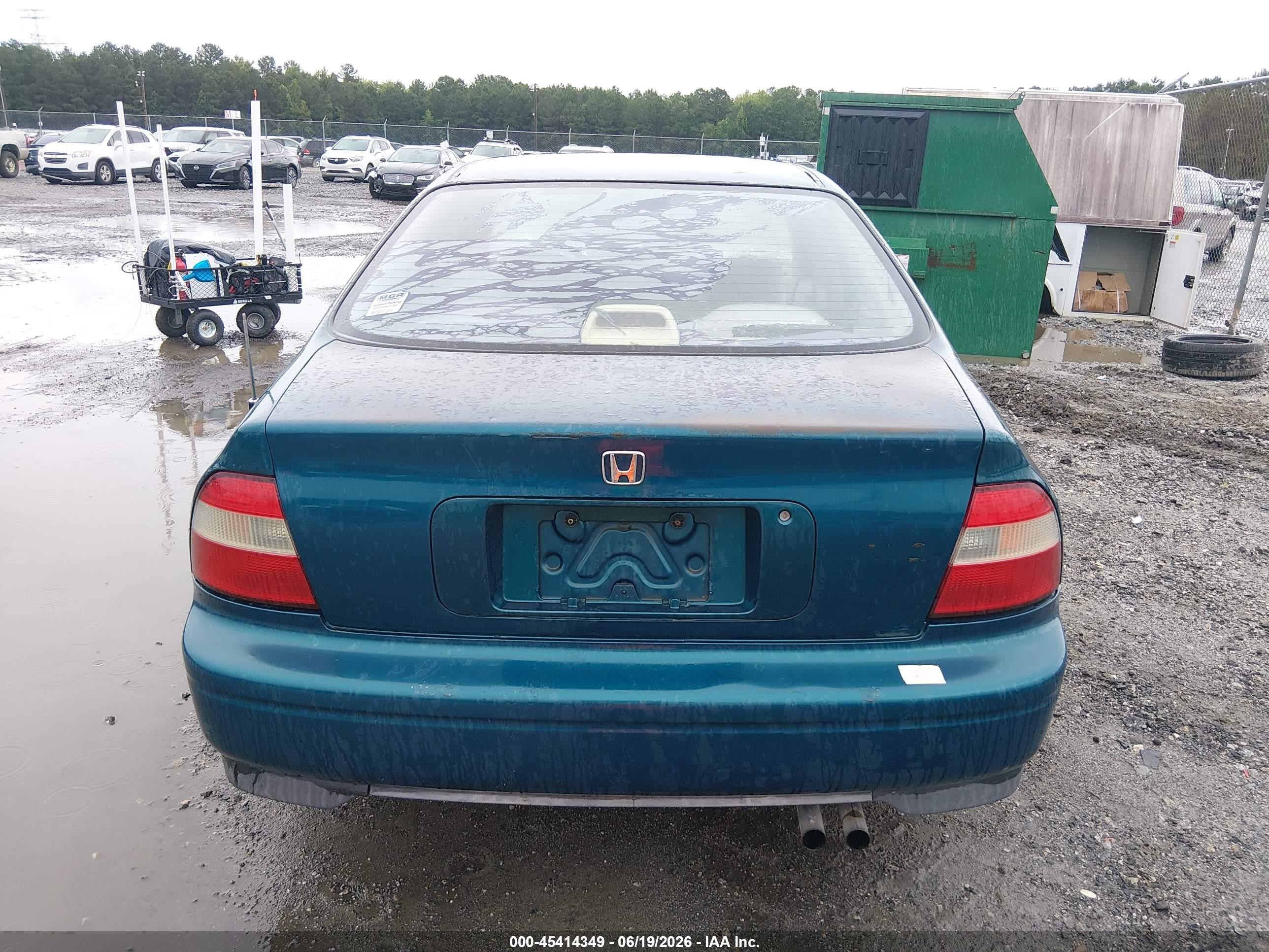 1994 Honda Accord Lx/ex Turquoise vin: 1HGCD563XRA179107