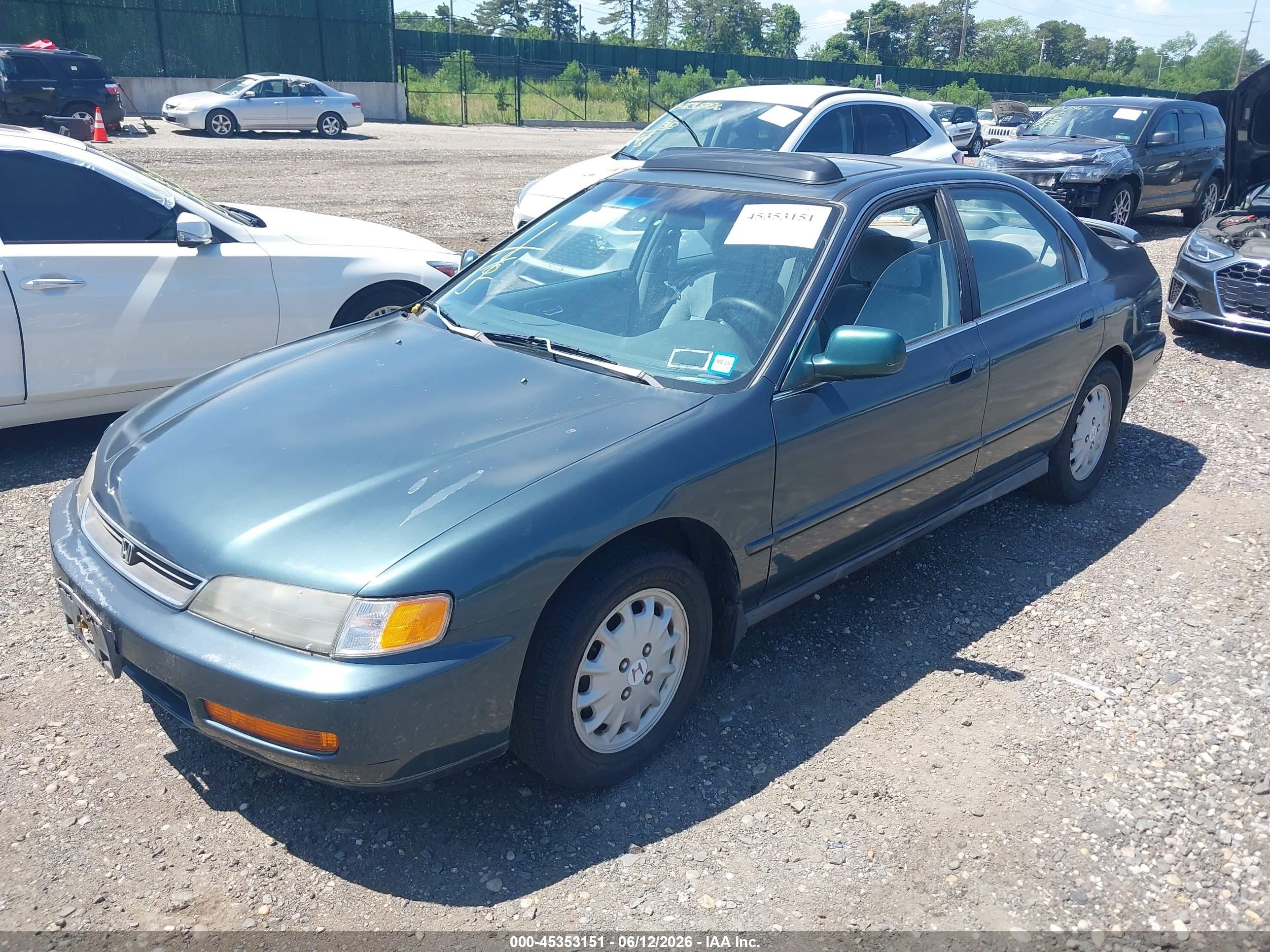 1997 Honda Accord Ex Green vin: 1HGCD5652VA013451