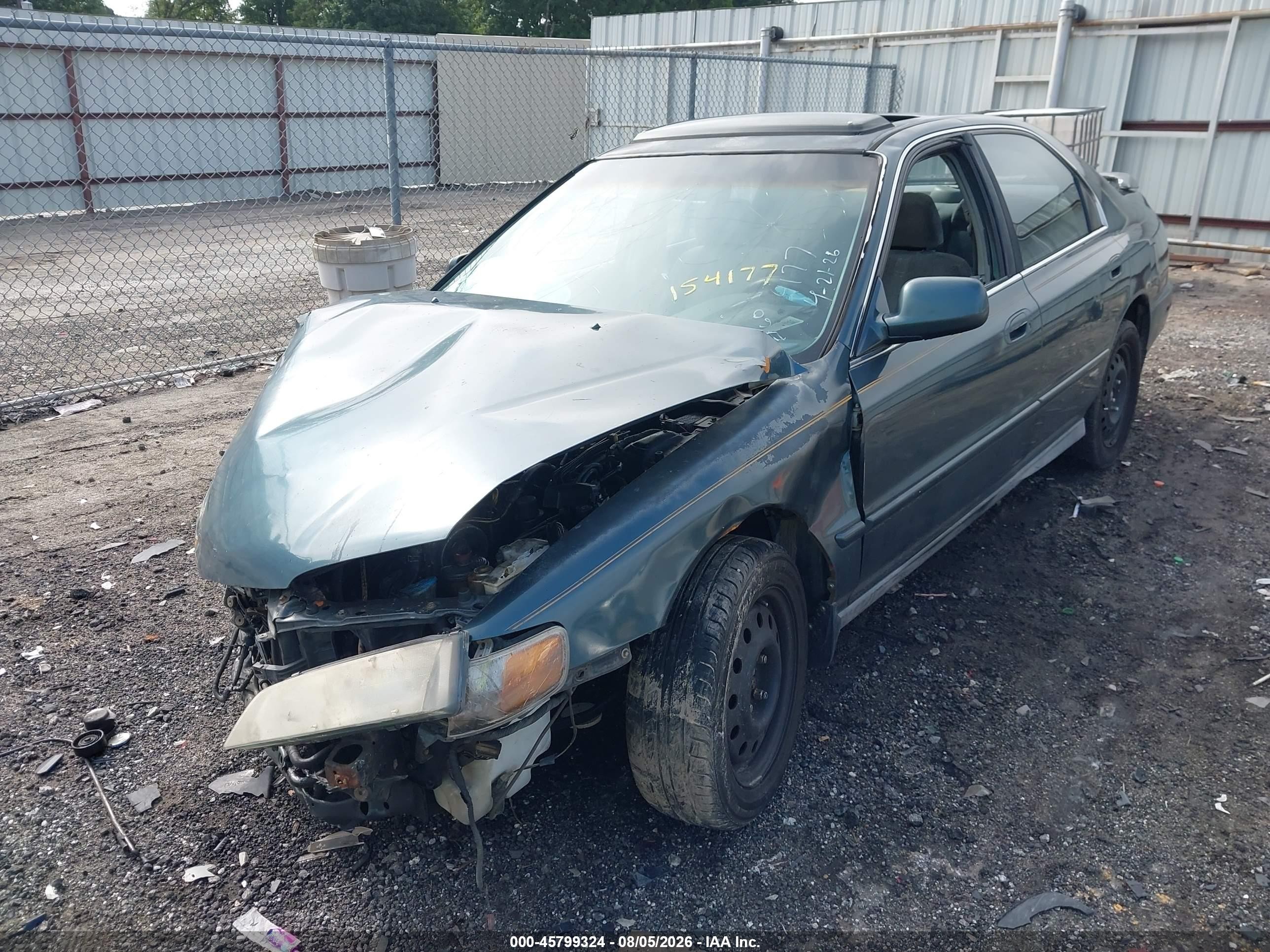1996 Honda Accord Ex/ex-r Teal vin: 1HGCD5654TA154177