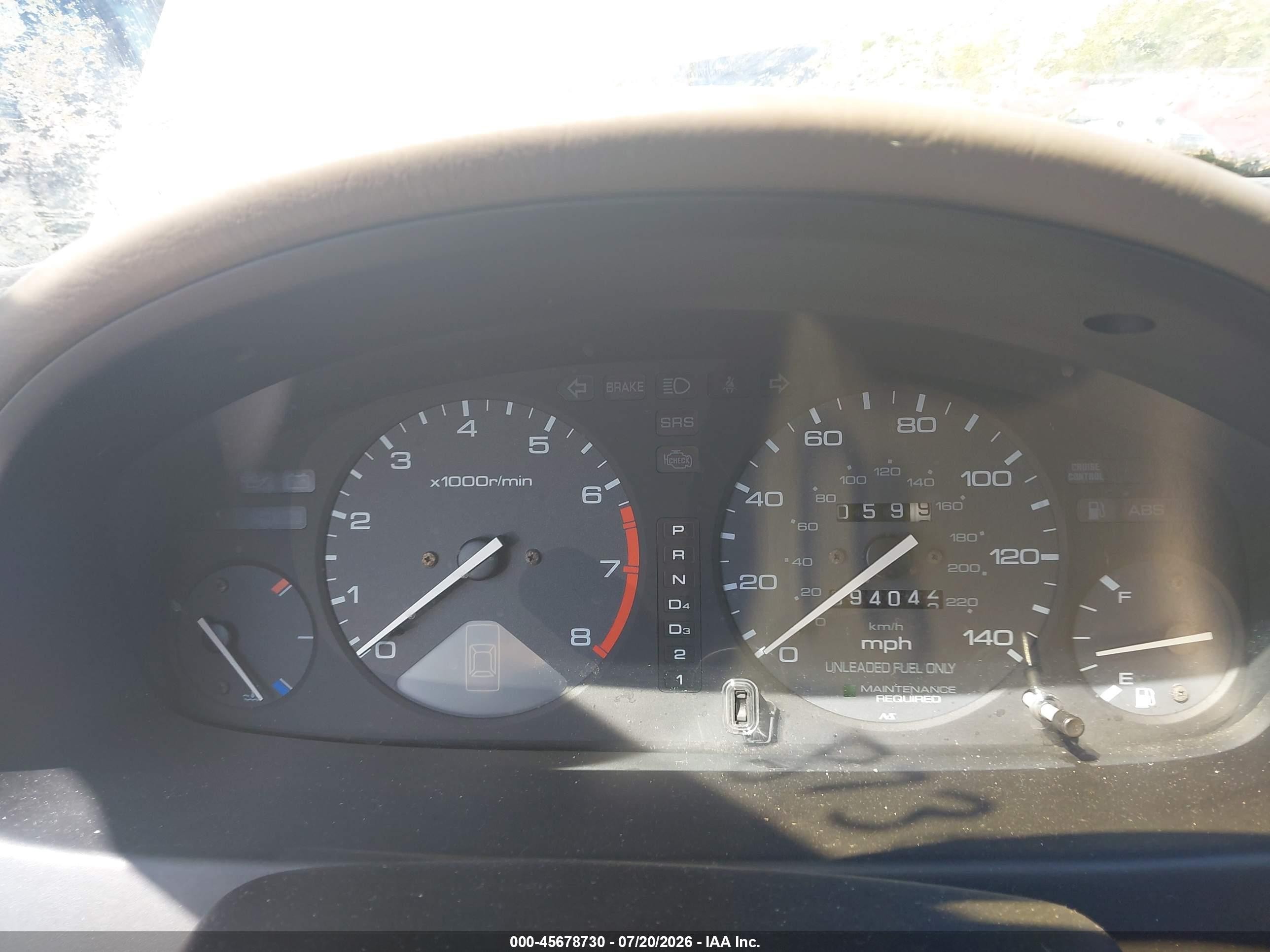 1994 Honda Accord Ex/ex-r Gold vin: 1HGCD5655RA019833