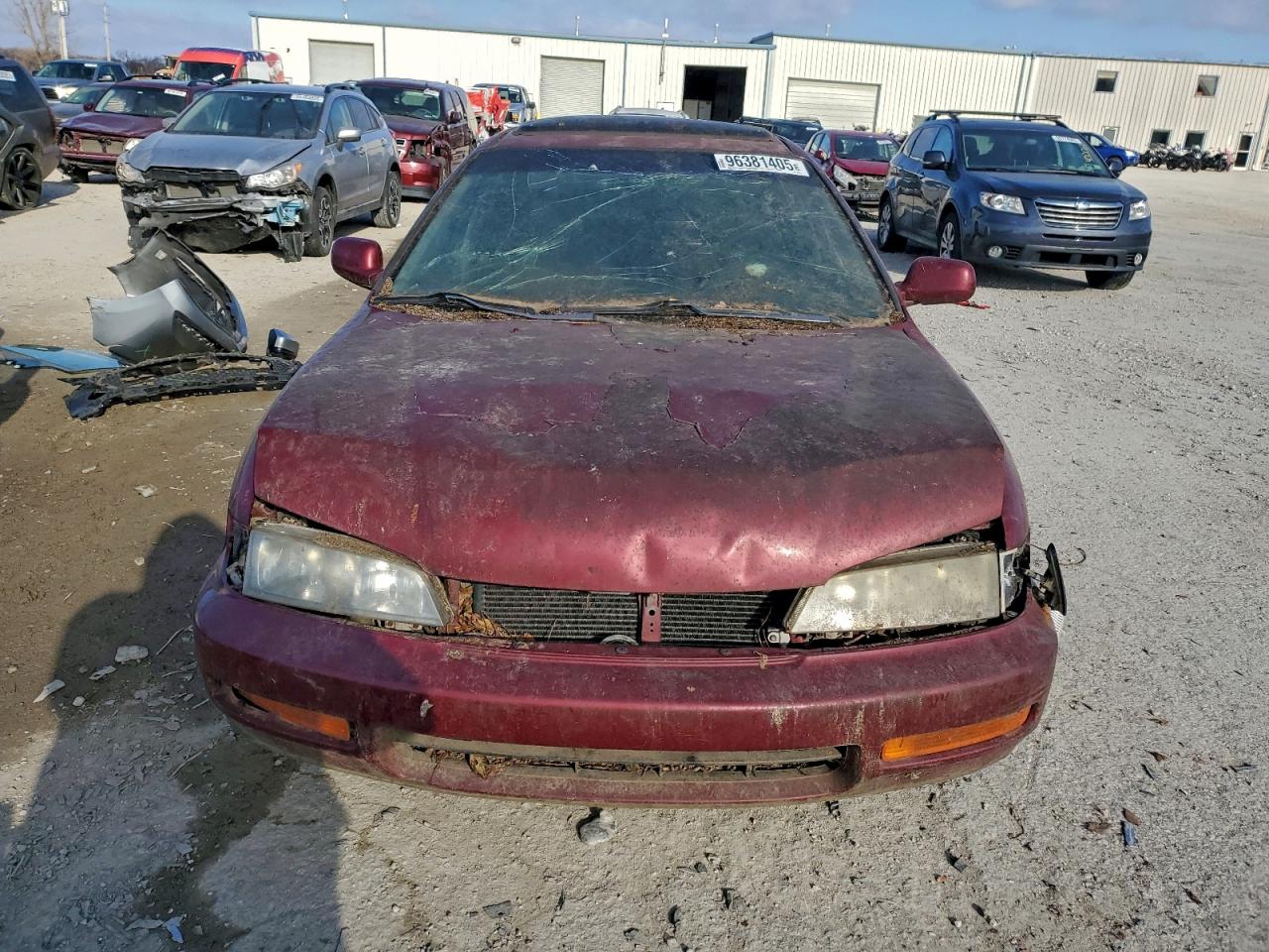 1997 Honda Accord Ex Red vin: 1HGCD5658VA193177