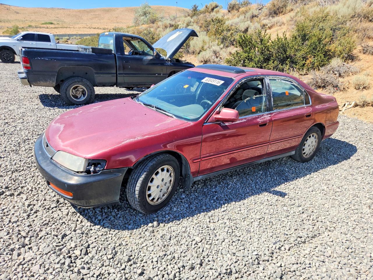 1996 Honda Accord Ex Burgundy vin: 1HGCD5659TA090928